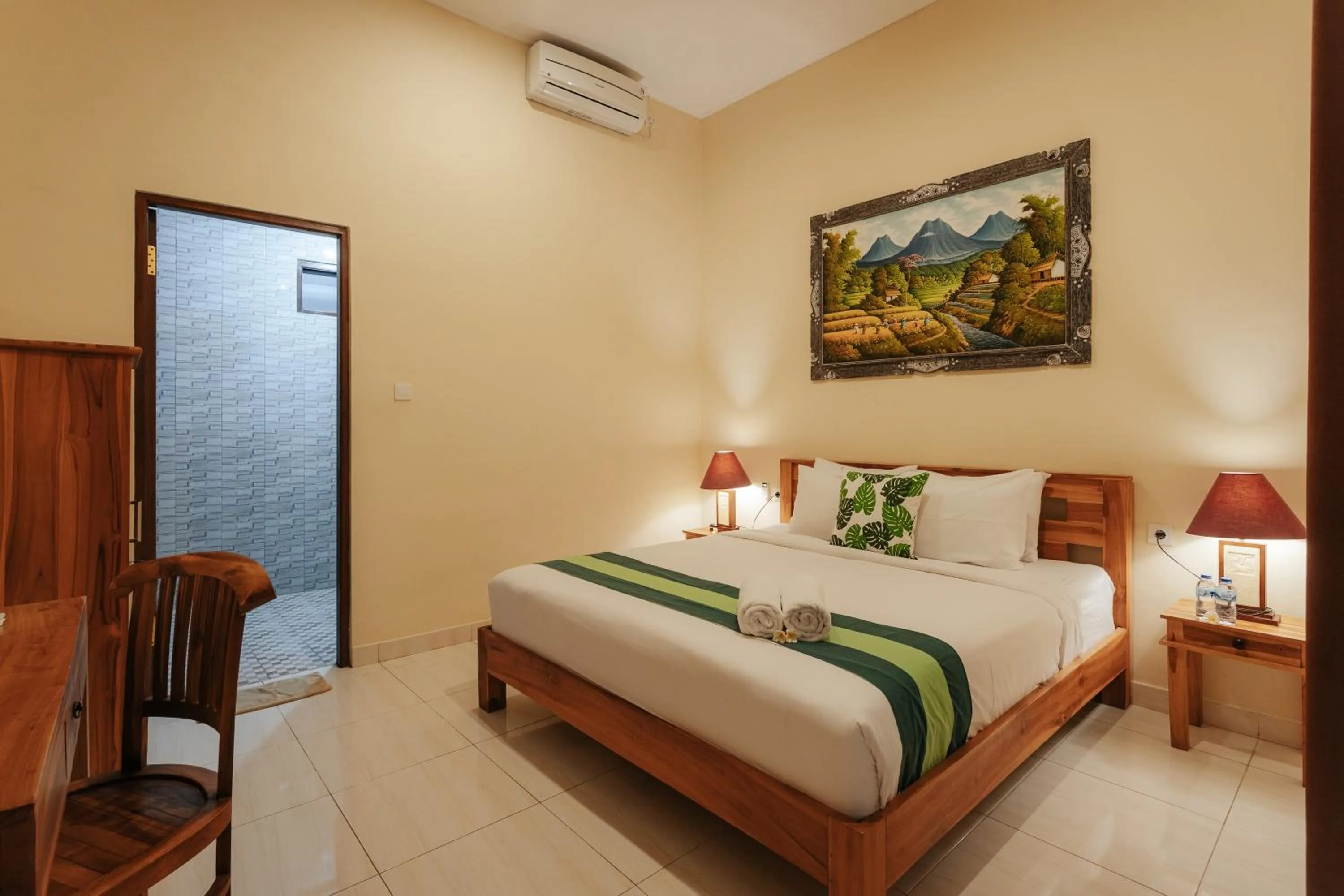 Bed in BUBU CANGGU Guesthouse