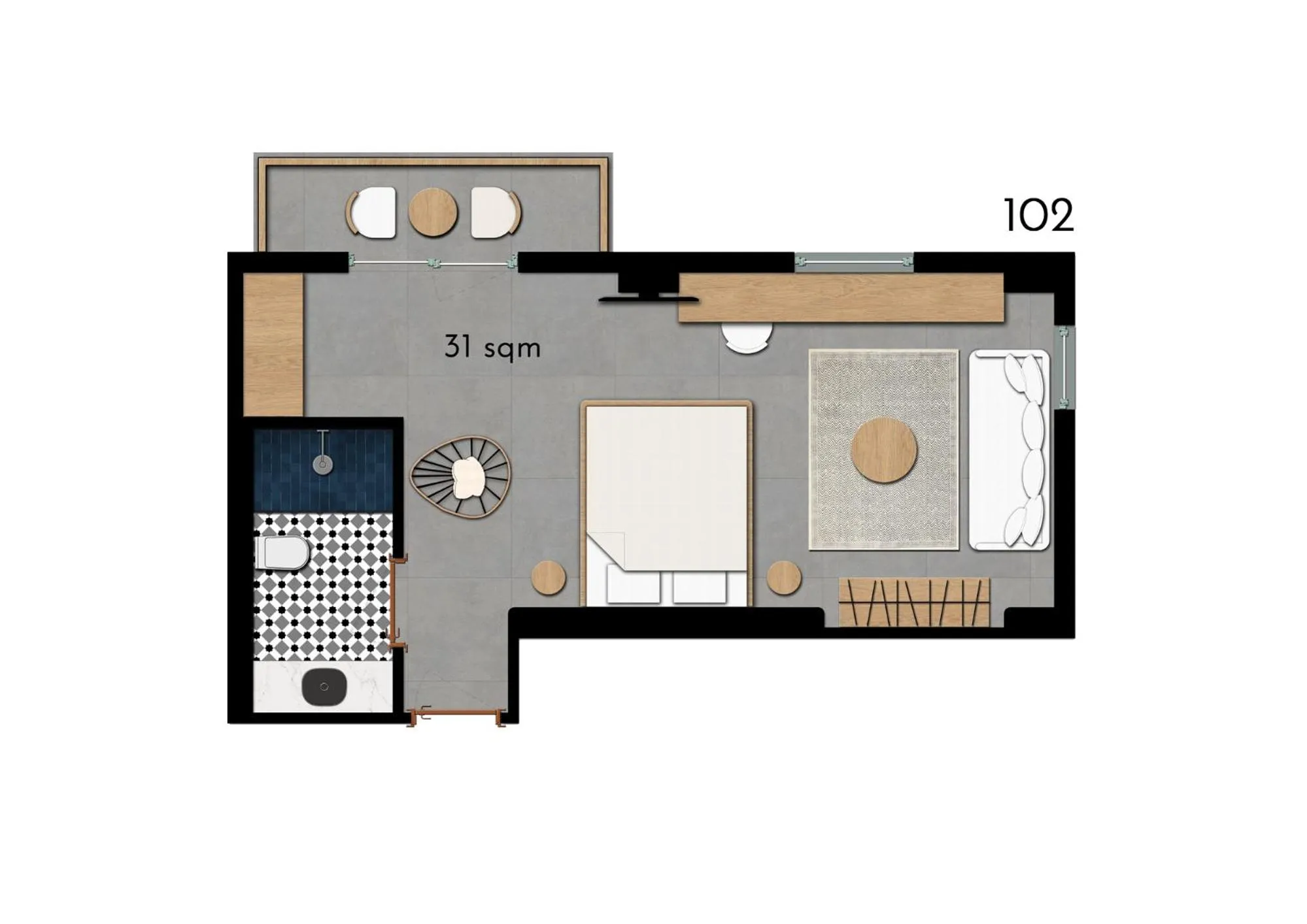 Floor plan in Carpe Diem Boutique Hotel - Adults Only