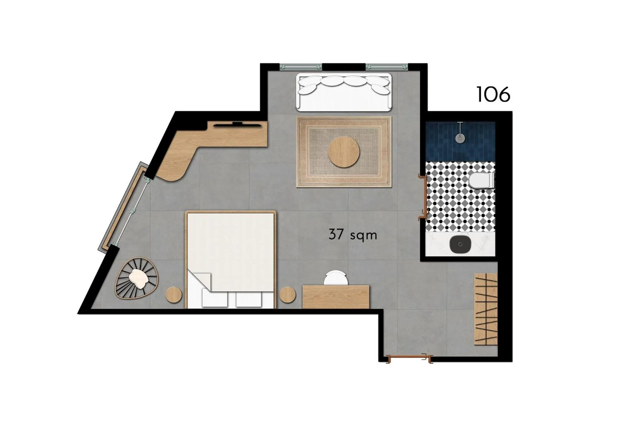 Floor plan in Carpe Diem Boutique Hotel - Adults Only