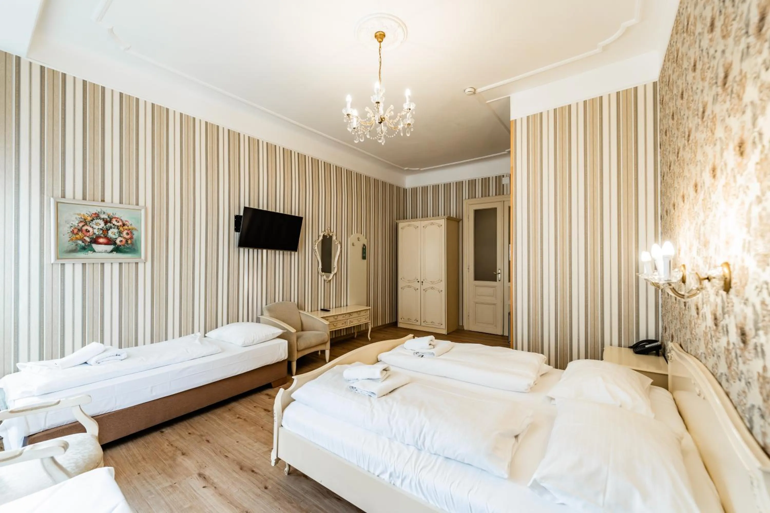 Bed in Hotel Pension Baronesse