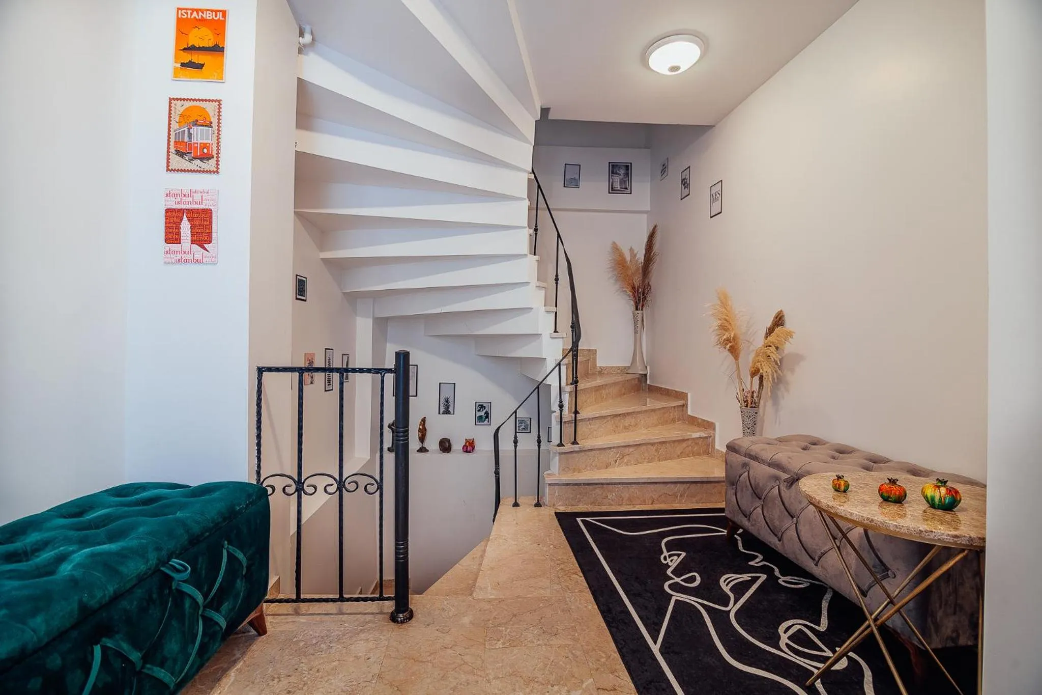 Seating area in Taksim Wonder Suites