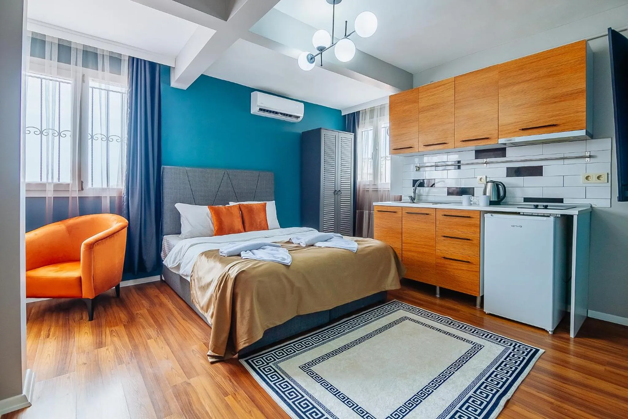 Bed in Taksim Wonder Suites