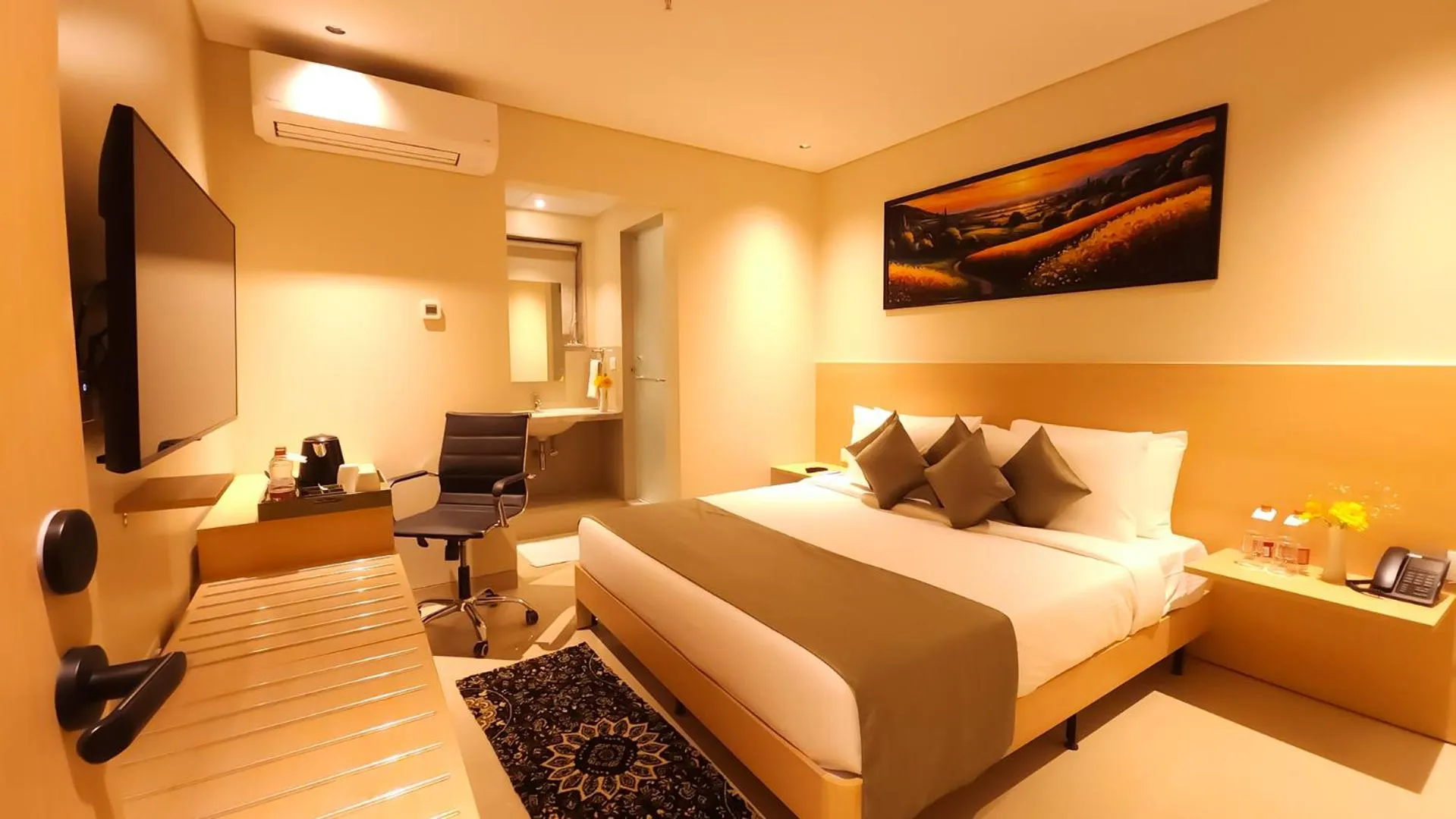 TV and multimedia, Bed in Morvee Hotels Durgapur