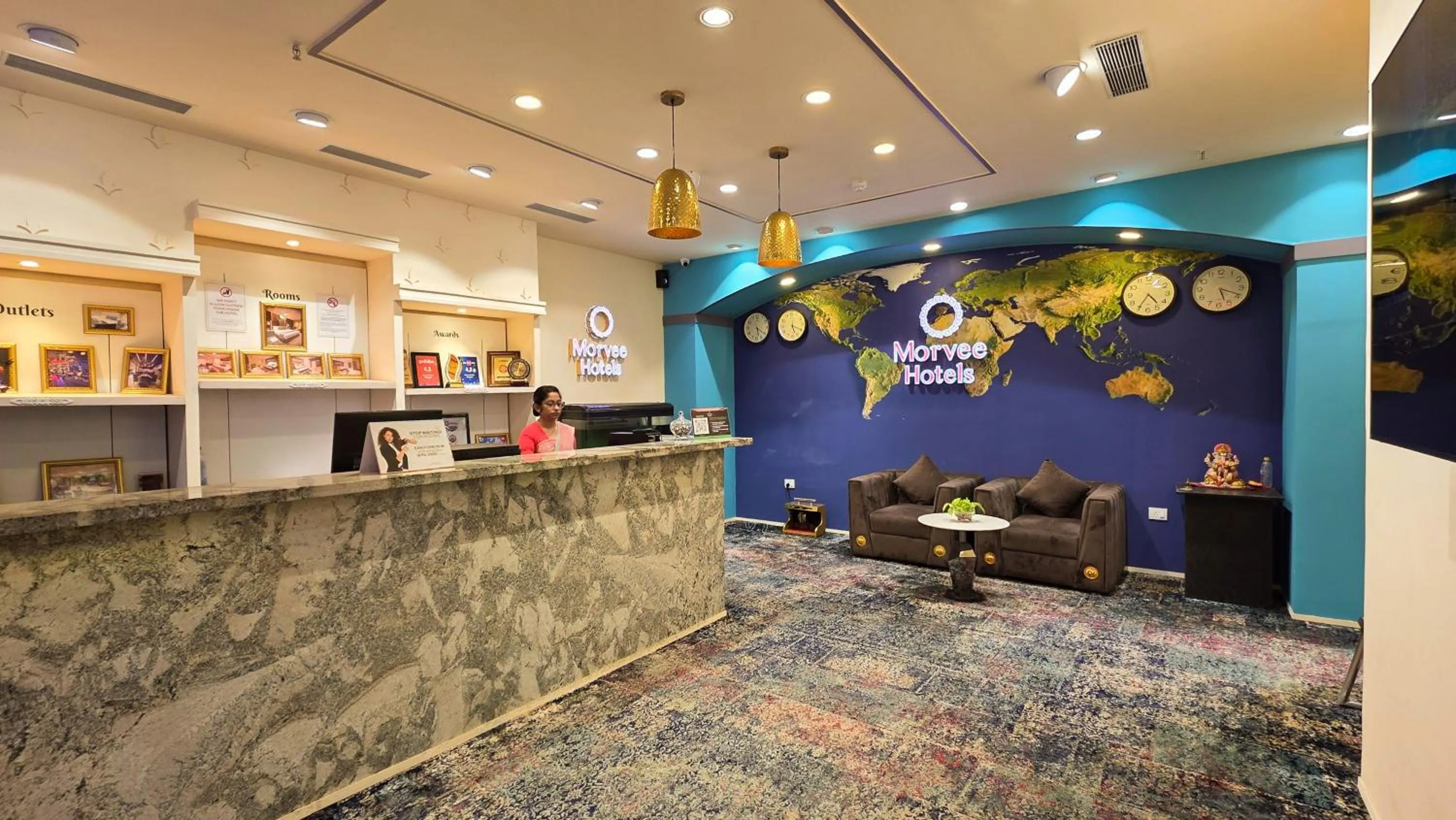 Lobby or reception in Morvee Hotels Durgapur