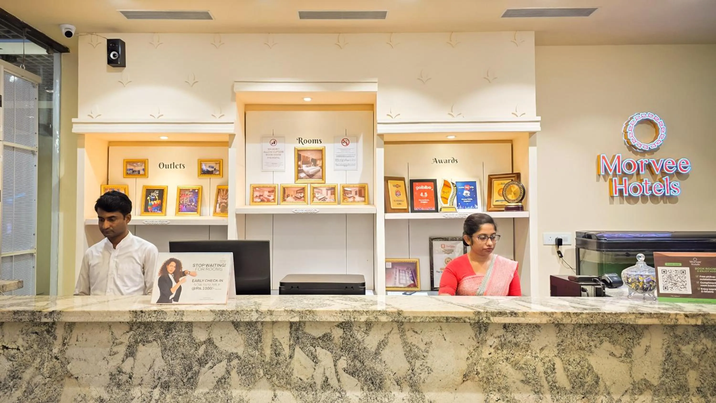 Lobby or reception in Morvee Hotels Durgapur