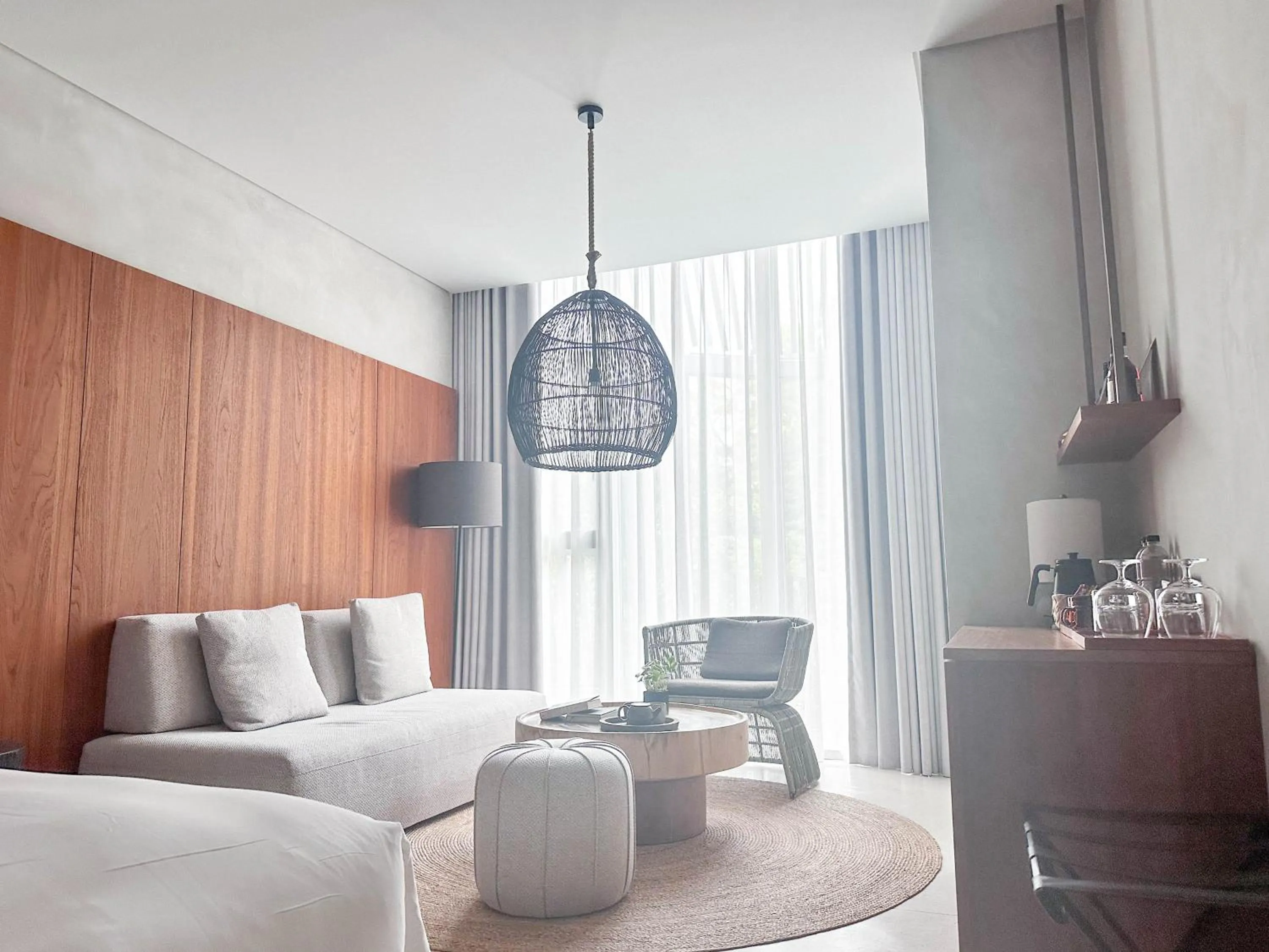 Living room, Bed in 了了礁溪 Vivir Jiaoxi Hotel