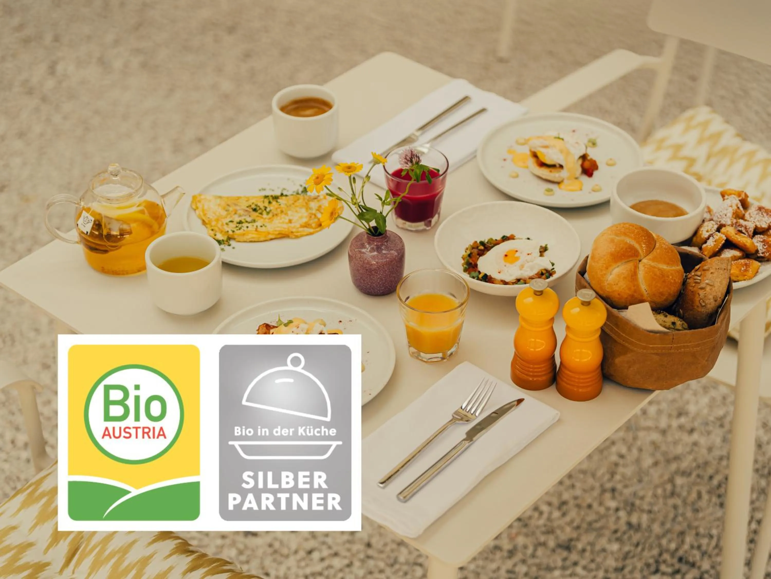 Breakfast in Design Hotel zum Hirschen Salzburg