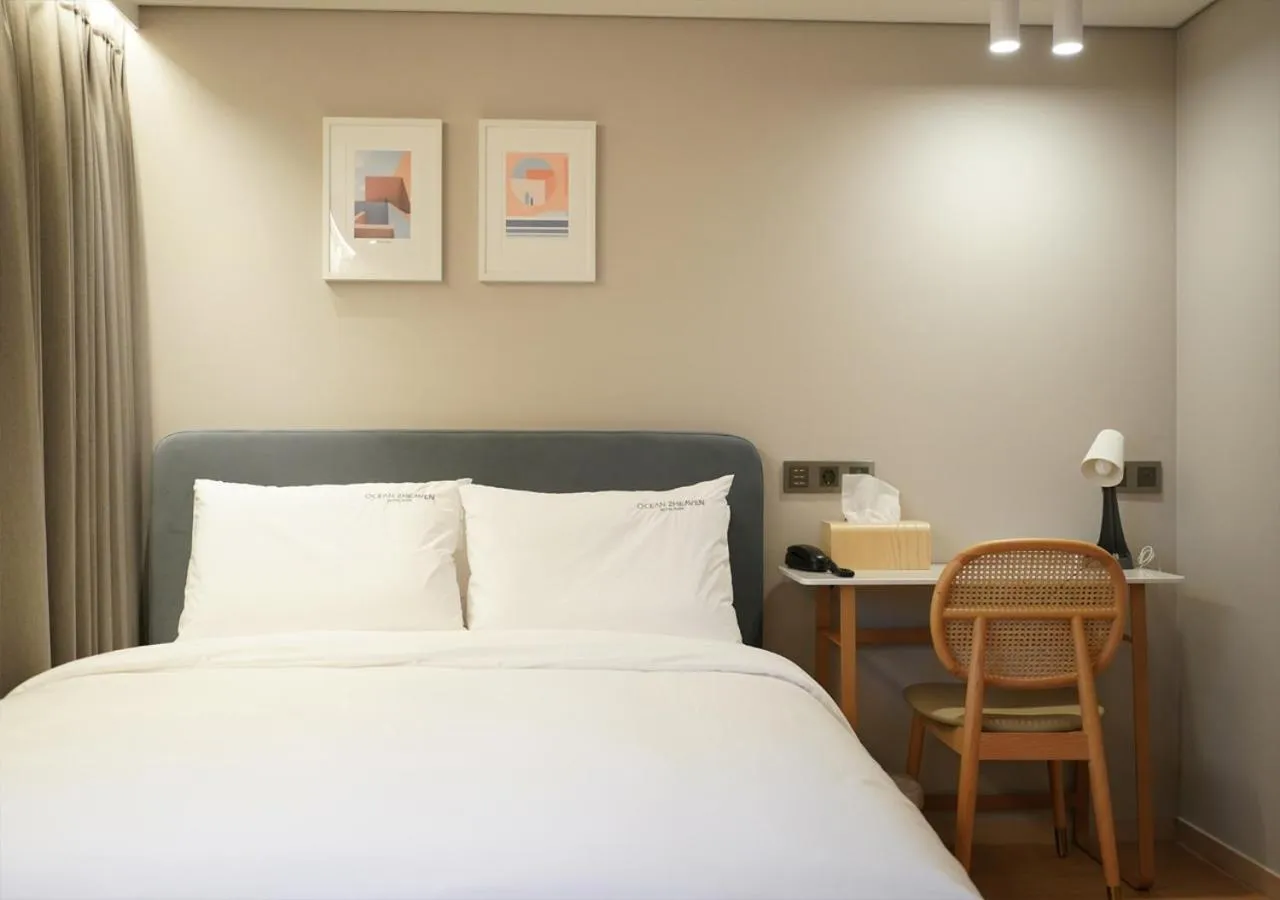 Bed in Nampo Ocean2Heaven Hotel& Spa