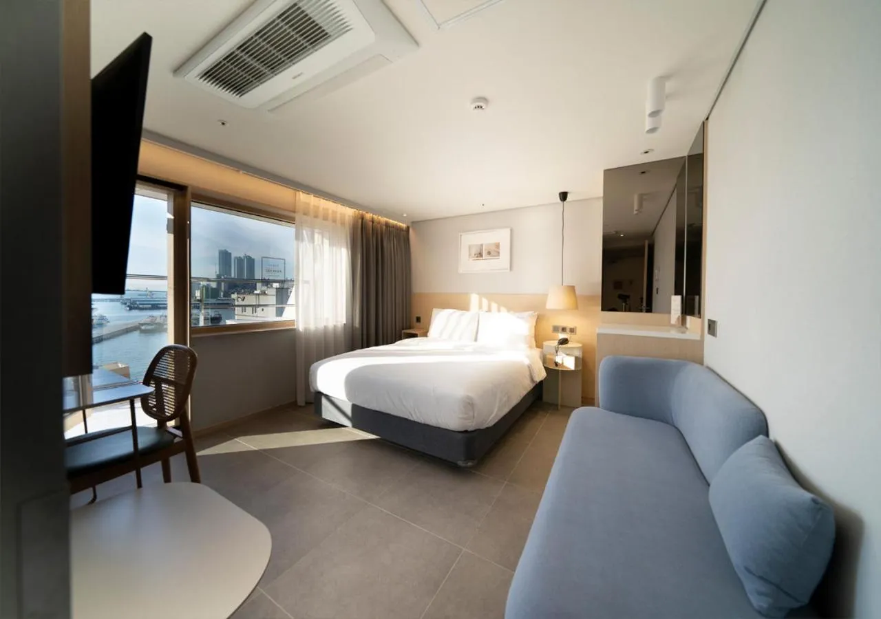 Bed in Nampo Ocean2Heaven Hotel& Spa