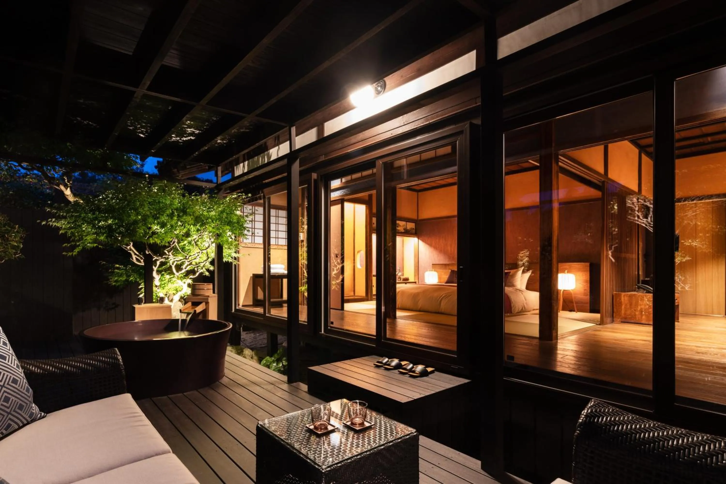 Balcony/Terrace in Nazuna Obi Onsen Resort