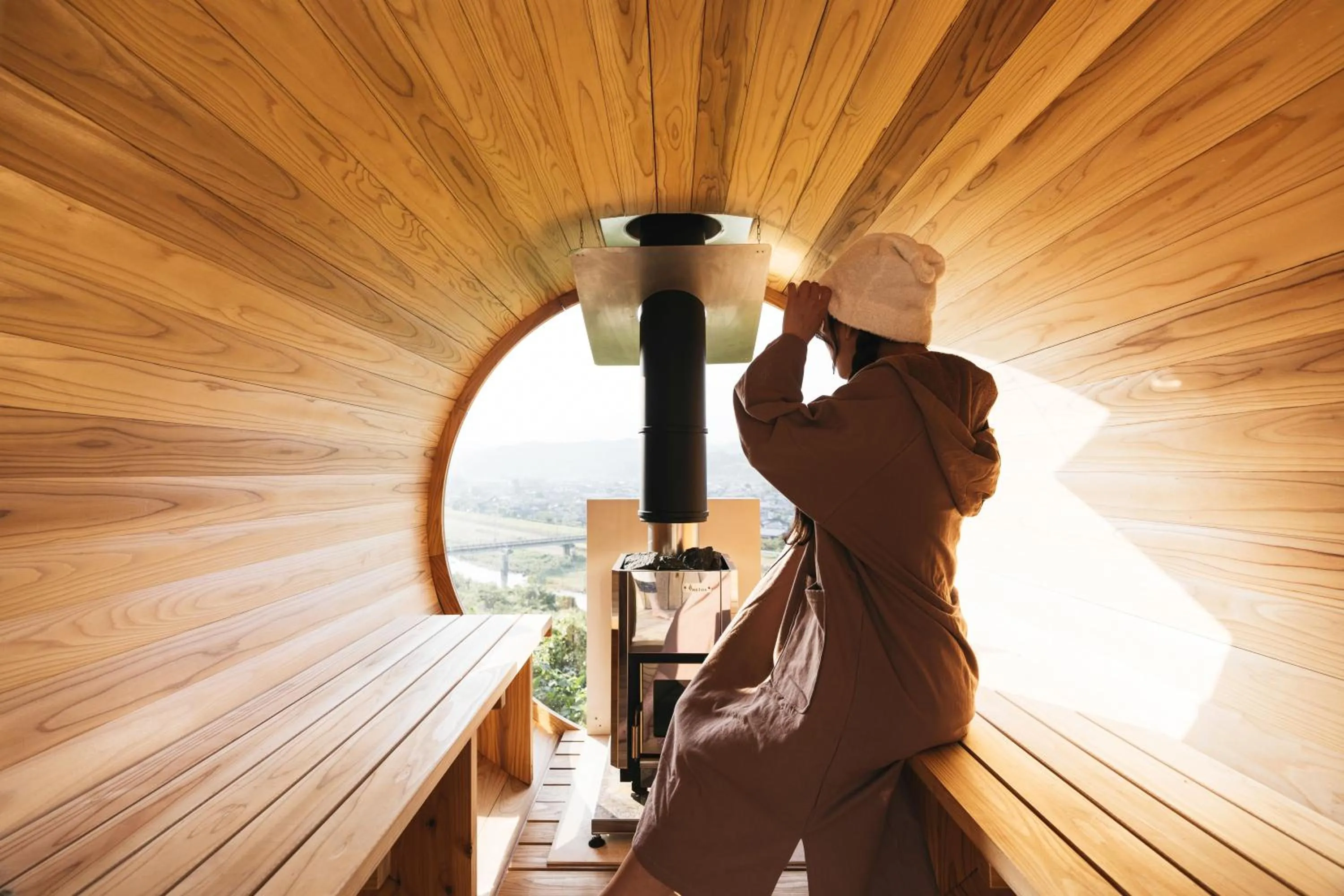 Sauna in Nazuna Obi Onsen Resort