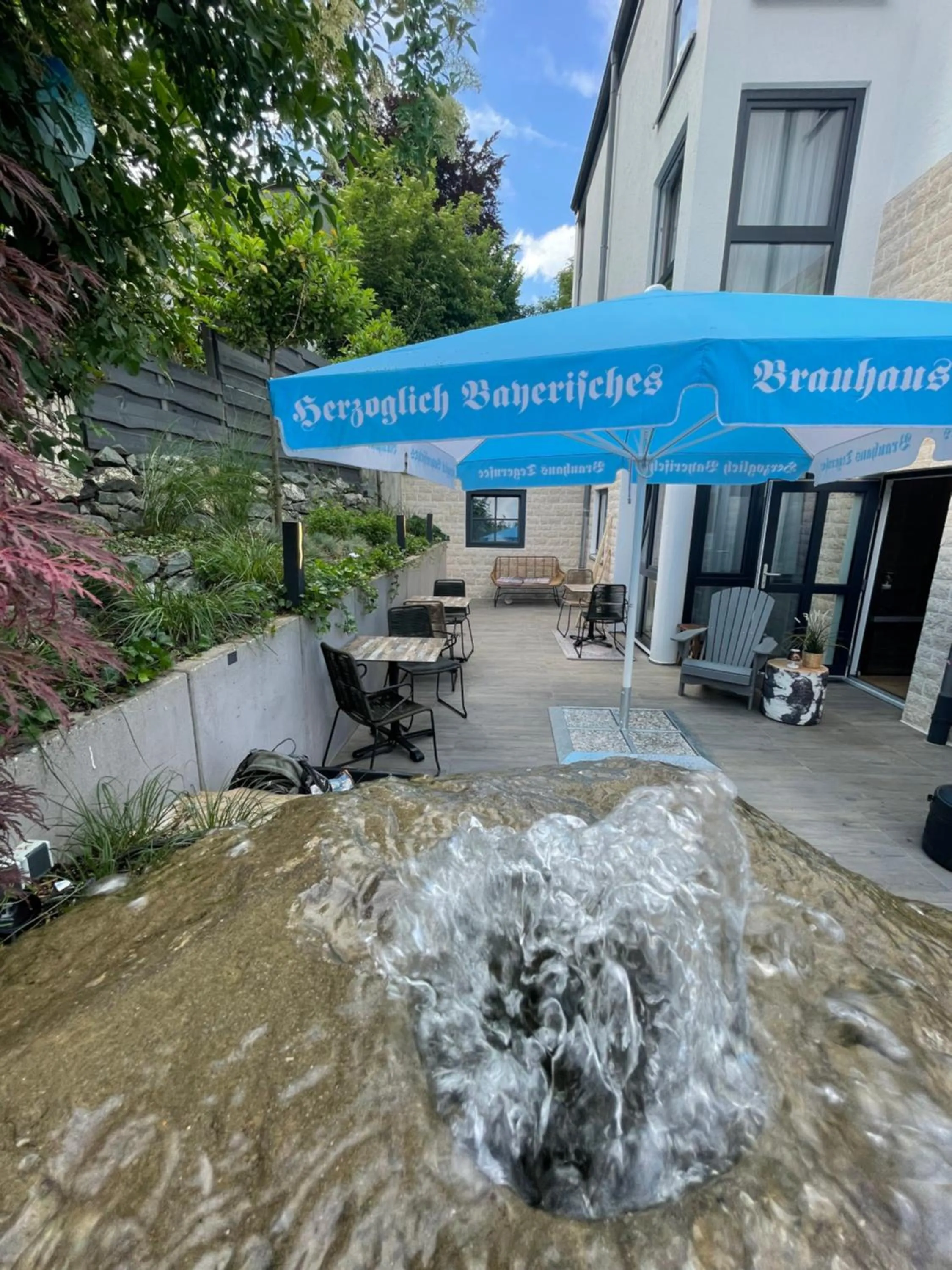 Patio in Safranberg Hotel & Sauna