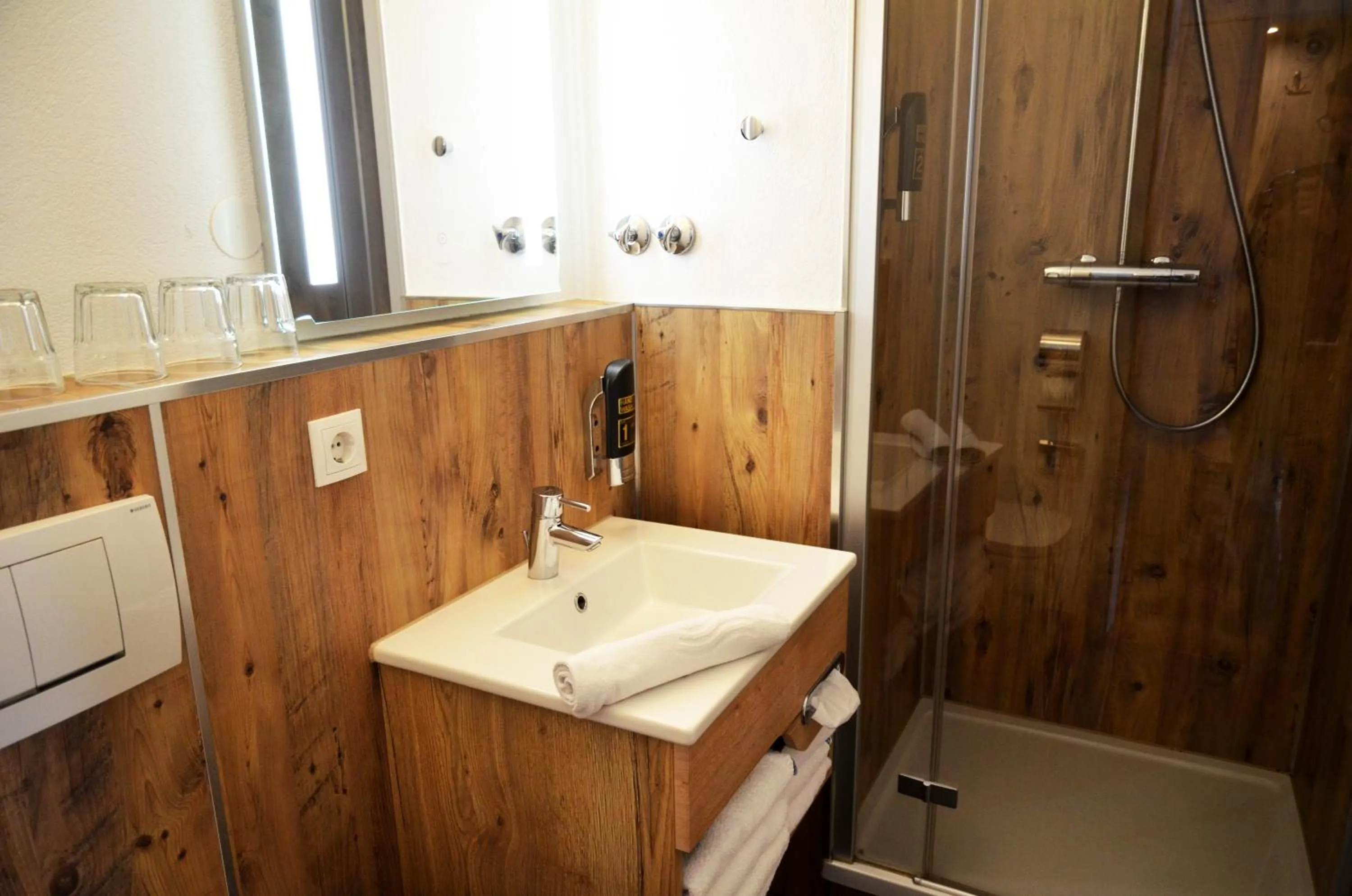 Bathroom in Safranberg Hotel & Sauna