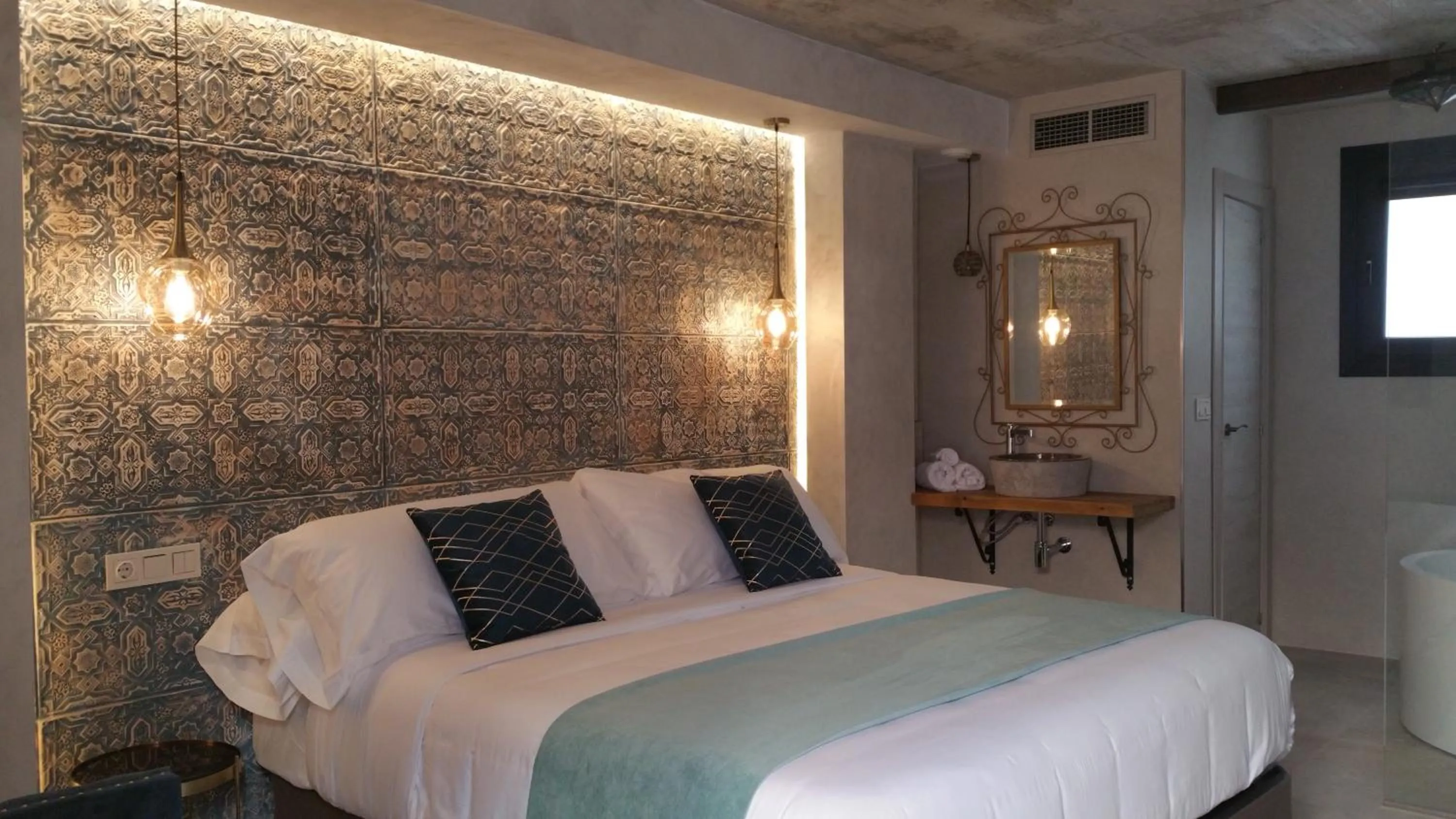 Bed in Murallas de Jayrán Hotel Boutique