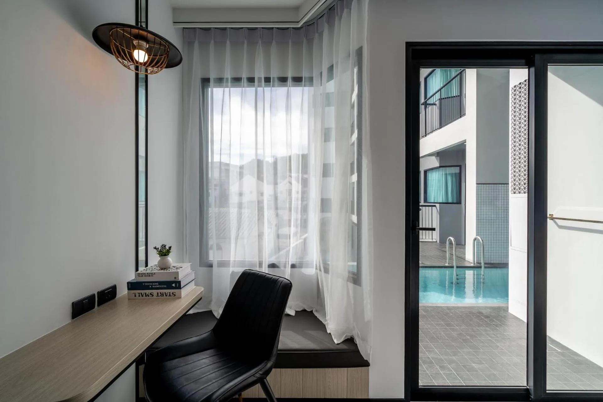 Pool view in Ratri Hotel Phuket Old Town