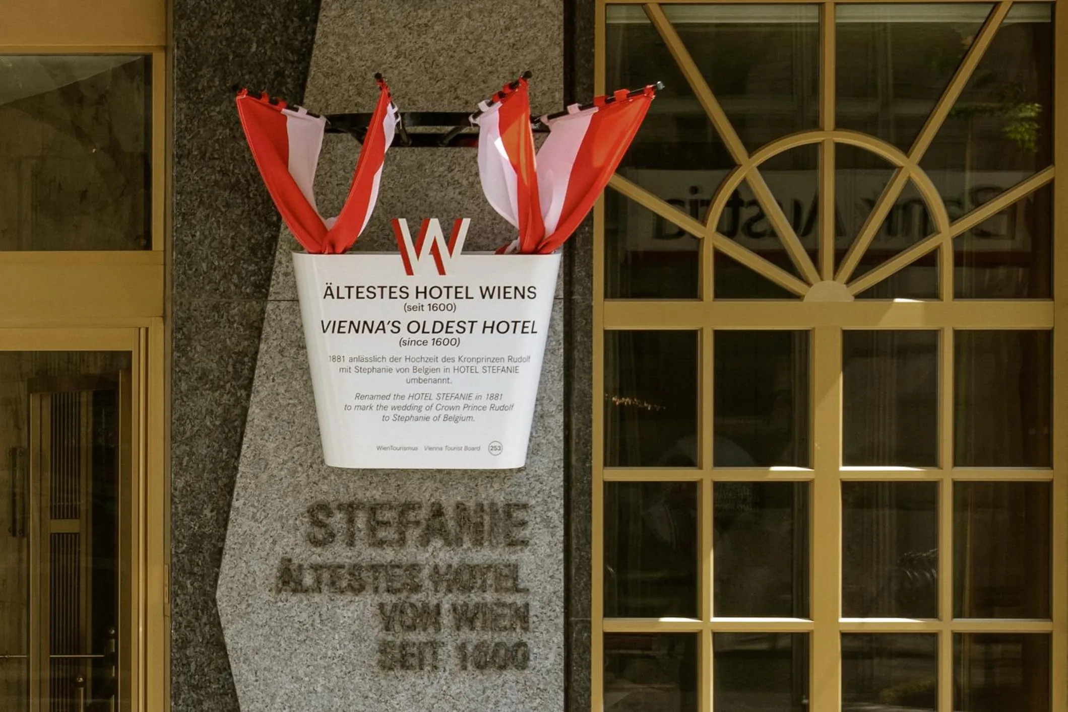 Facade/entrance in Hotel Stefanie - VIENNA'S OLDEST HOTEL