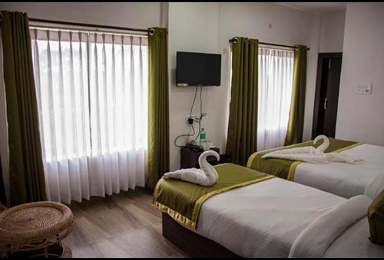 Bed in Shivaji Inn Kaziranga