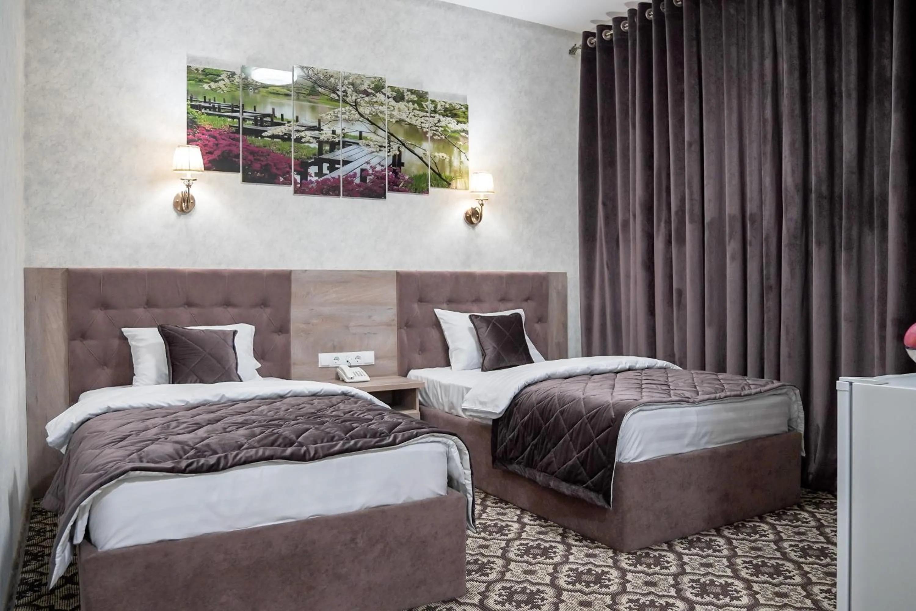 Photo of the whole room, Bed in Level Hotel