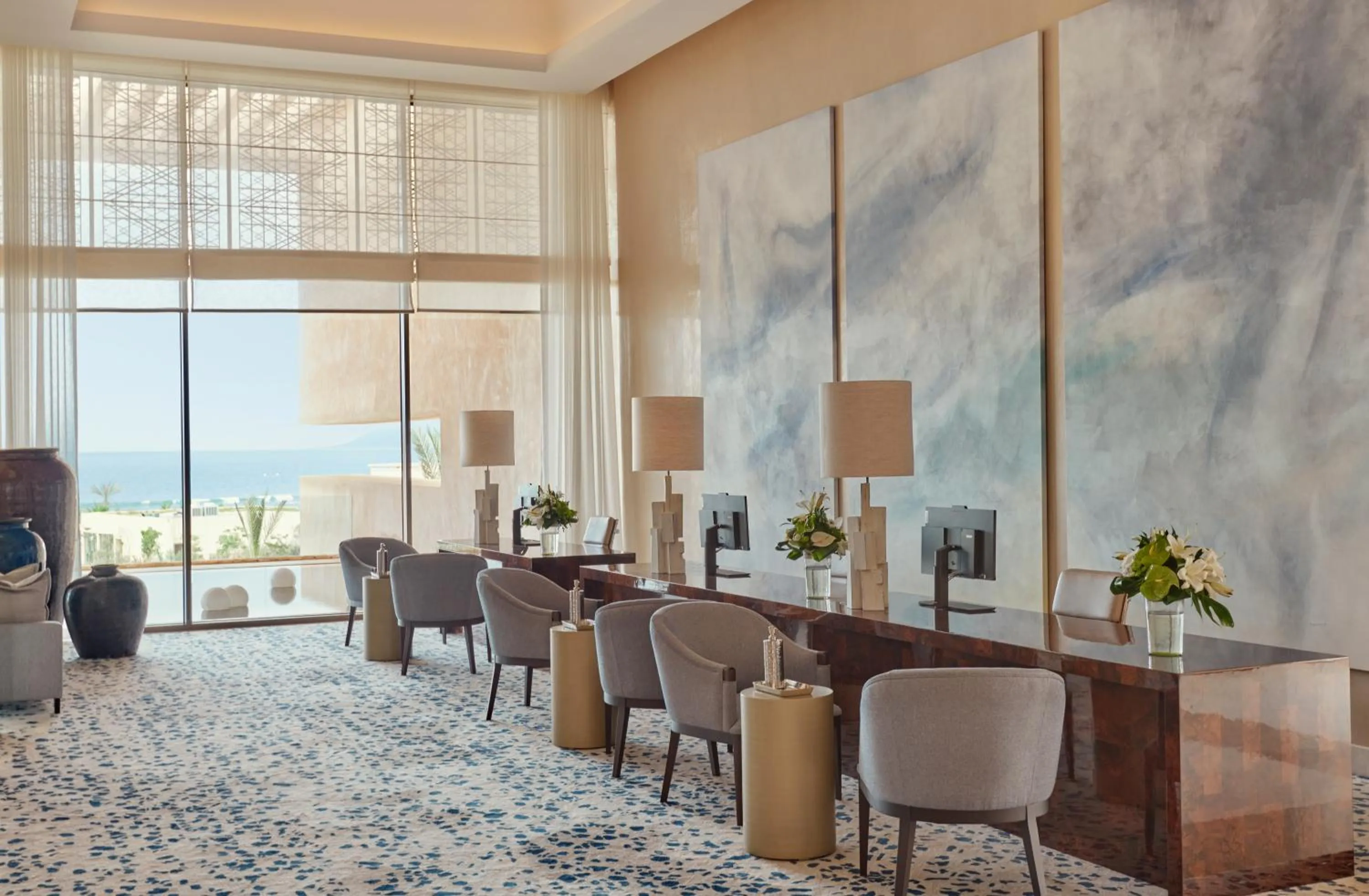 Lobby or reception in Fairmont Taghazout Bay