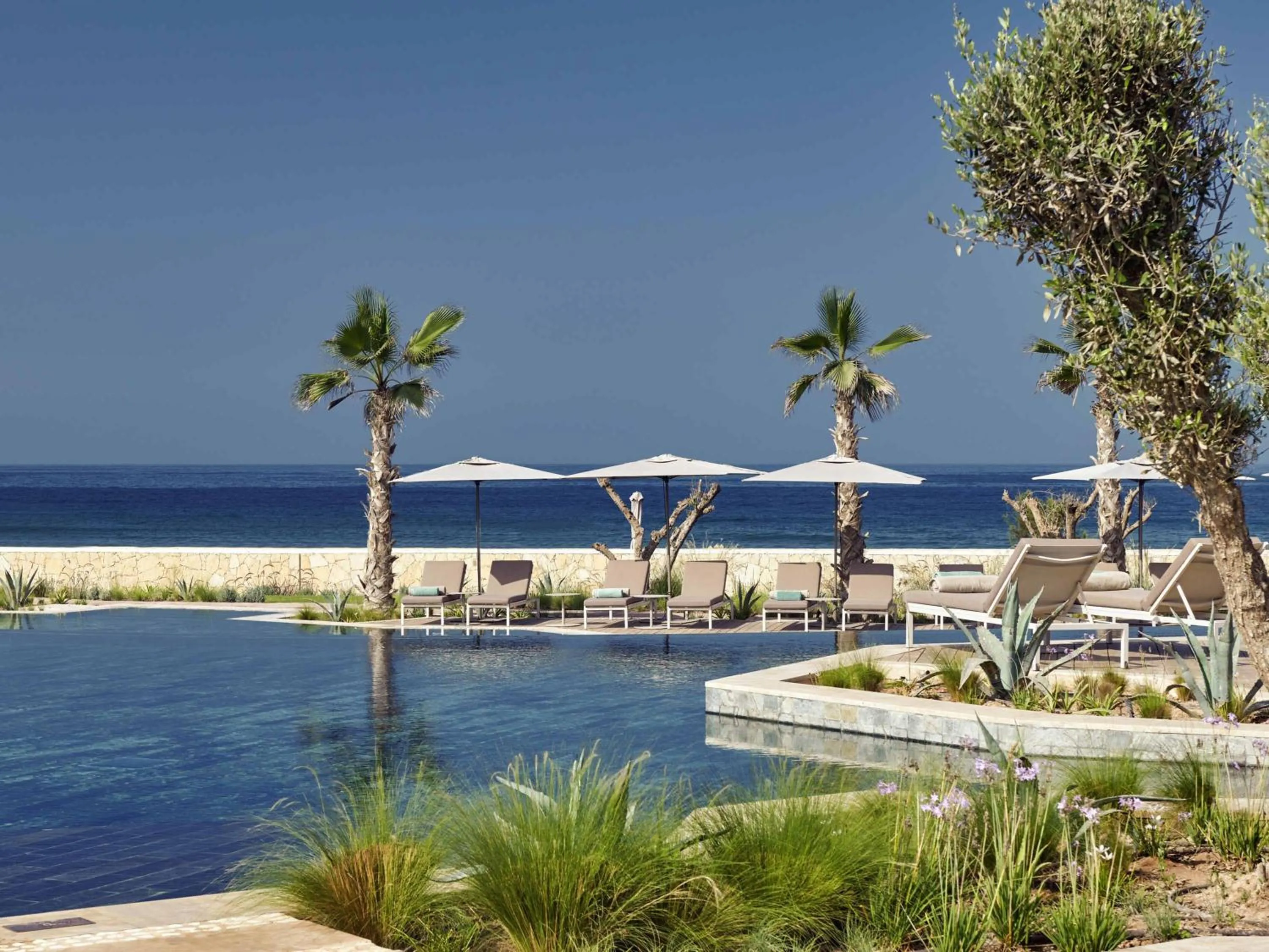 Pool view in Fairmont Taghazout Bay