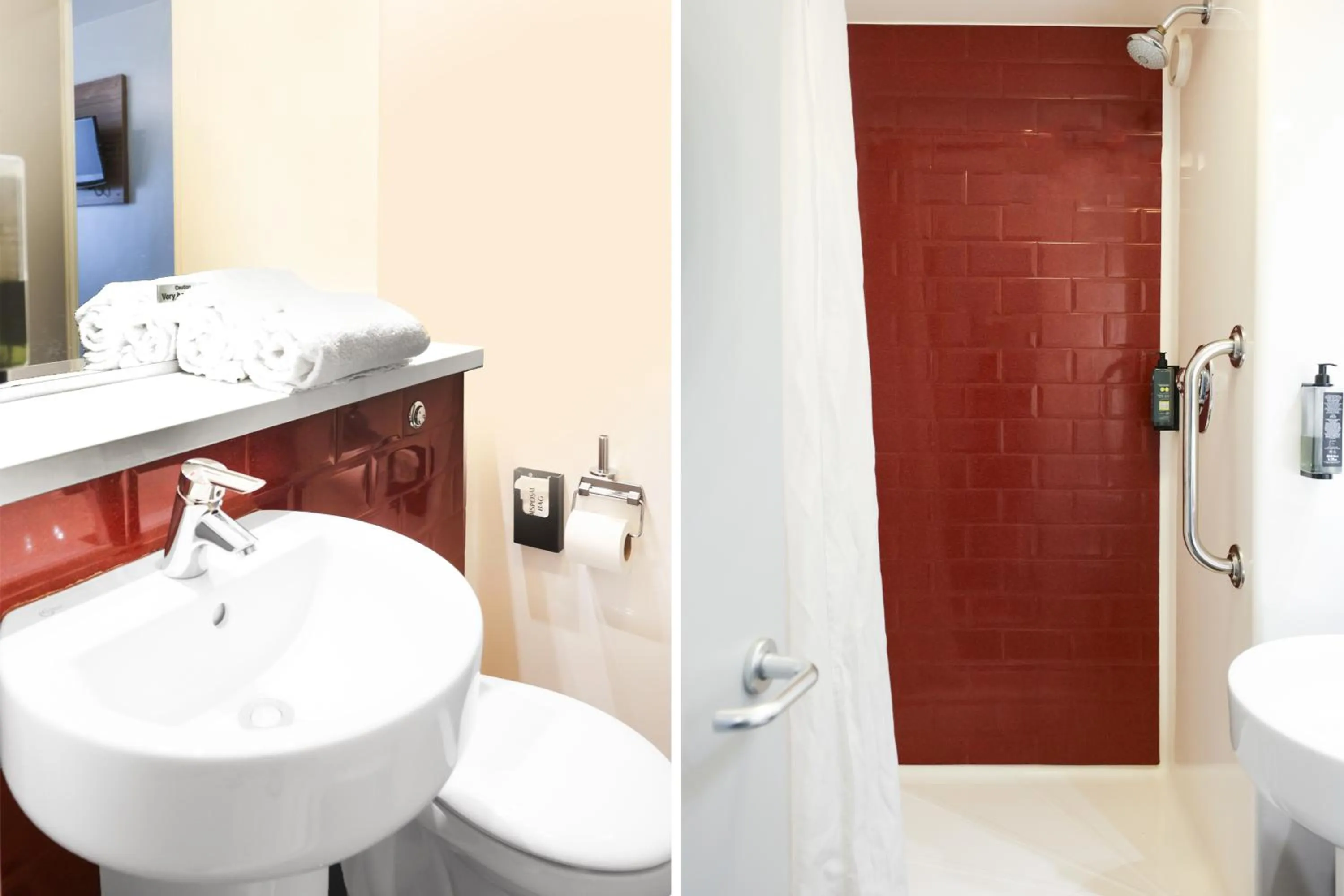 Bathroom in GO2 Lancaster Centre Hotel by OYO