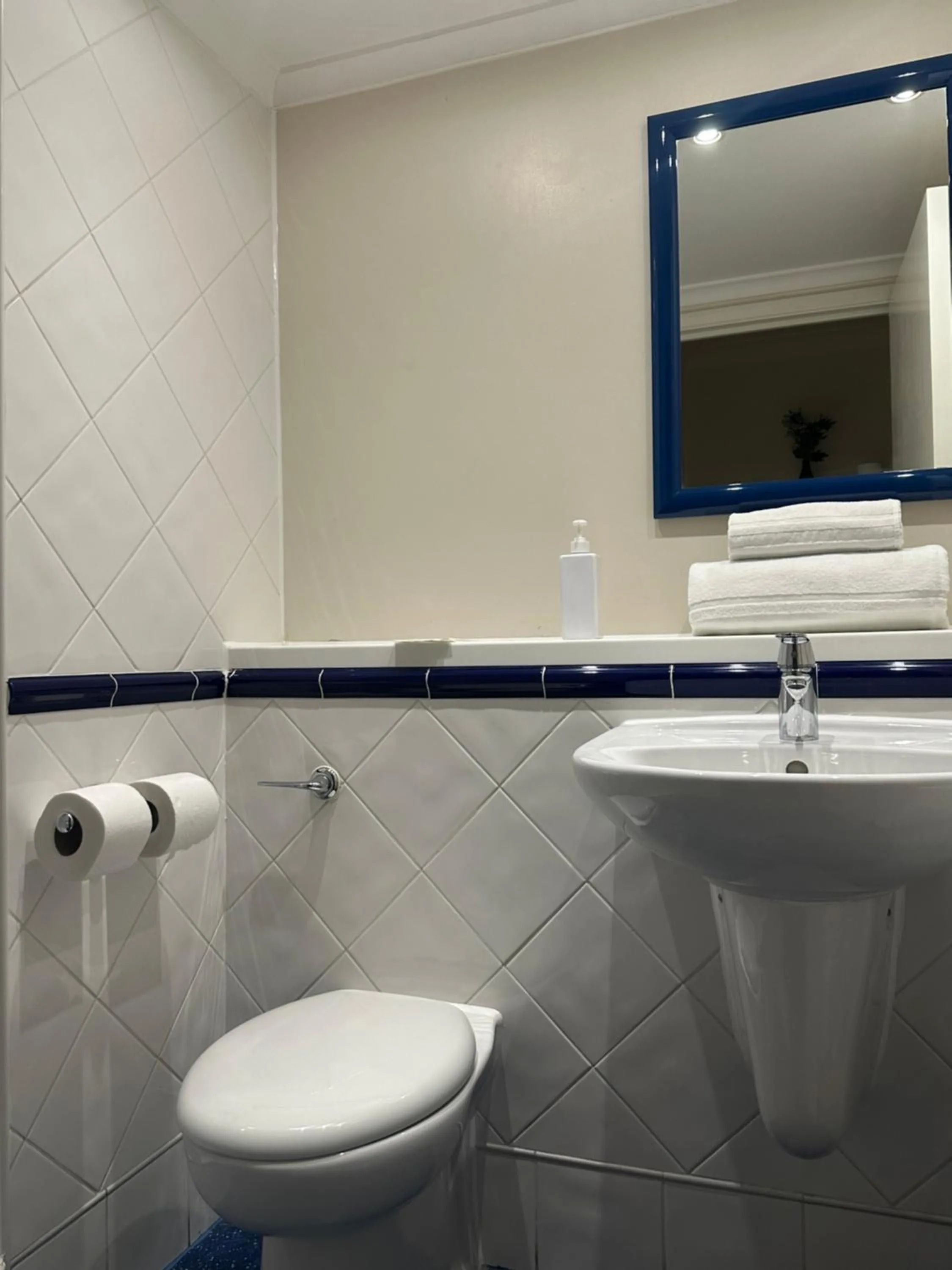Shower in go2 Glasgow Cumbernauld Hotel - Free Parking and Pet Friendly