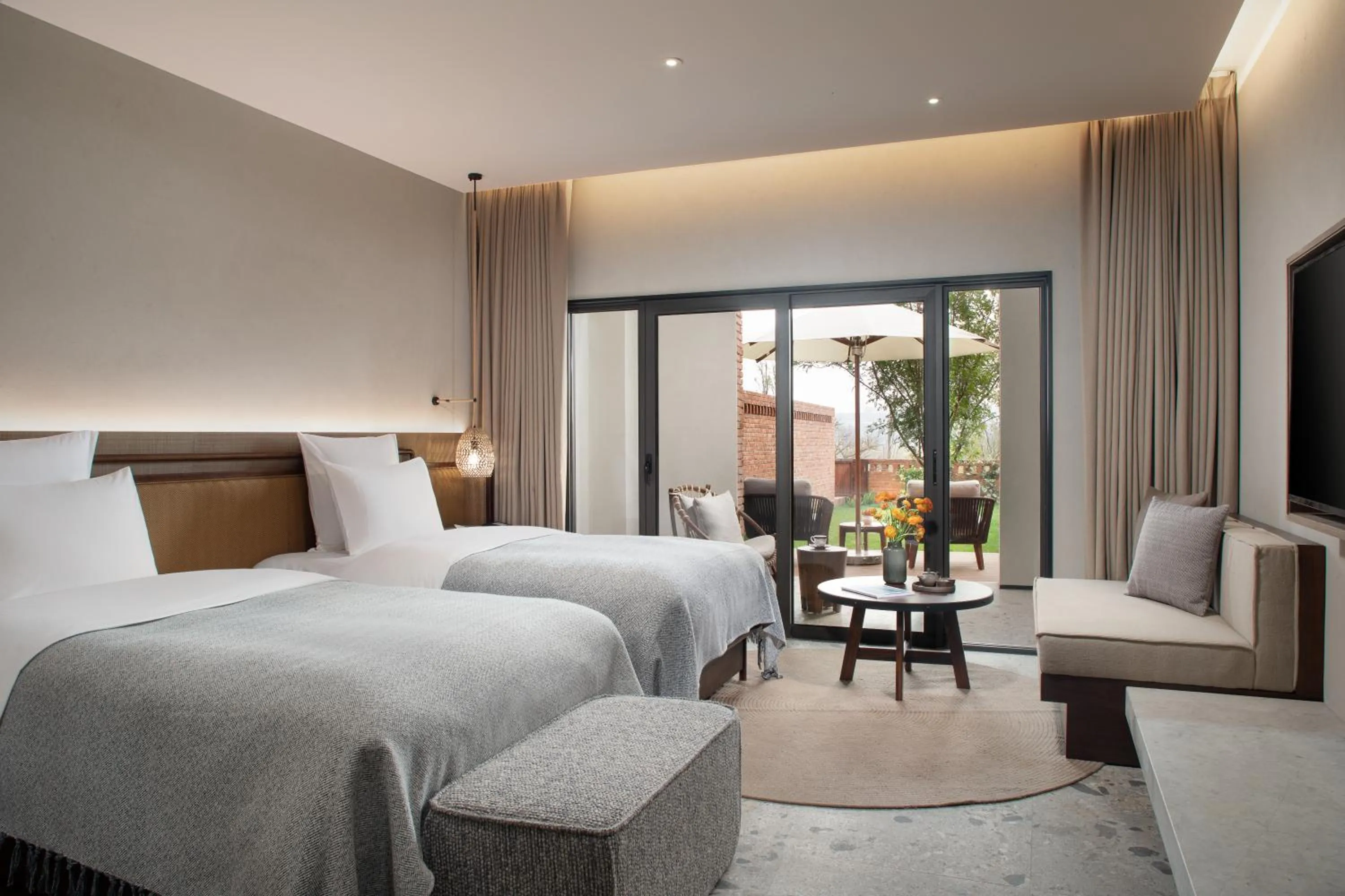 Bed in DongFengYun Hotel Mi'Le - MGallery Collection