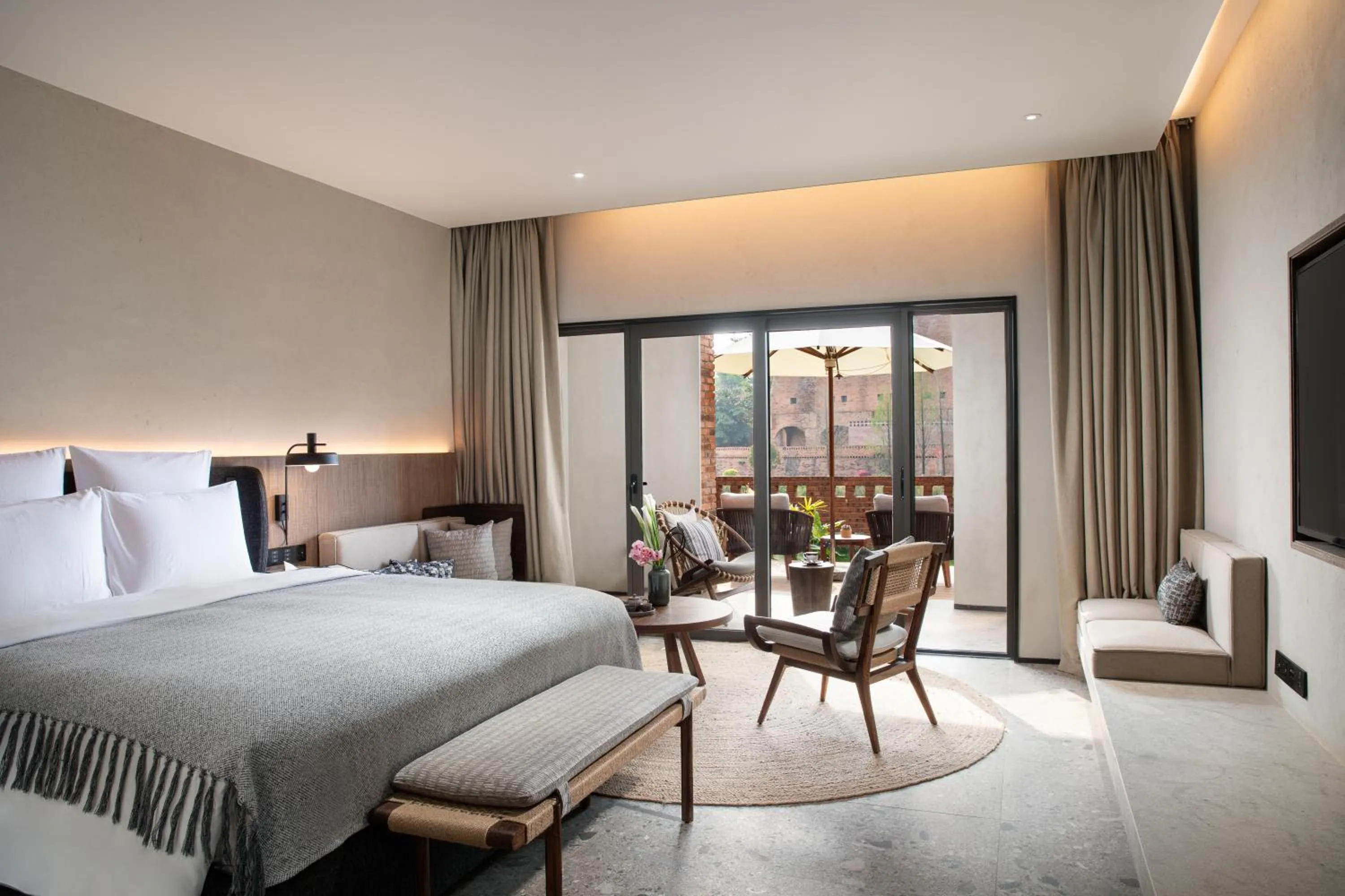 Bed in DongFengYun Hotel Mi'Le - MGallery Collection