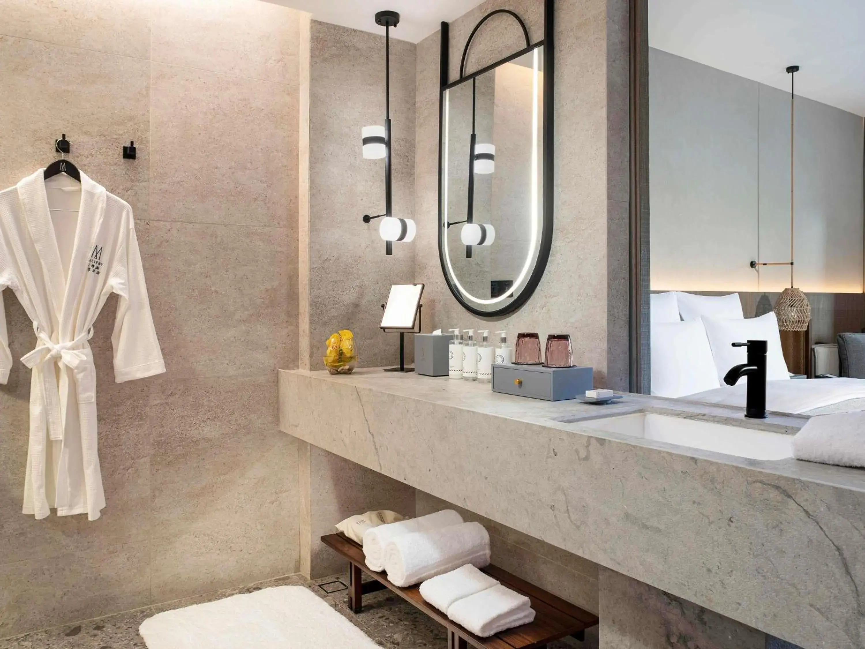 Deluxe Terrace Twin Room with Private Balcony and View in DongFengYun Hotel Mi'Le - MGallery Collection Deluxe Terrace Twin Room with Private Balcony and View in DongFengYun Hotel Mi'Le - MGallery Collection