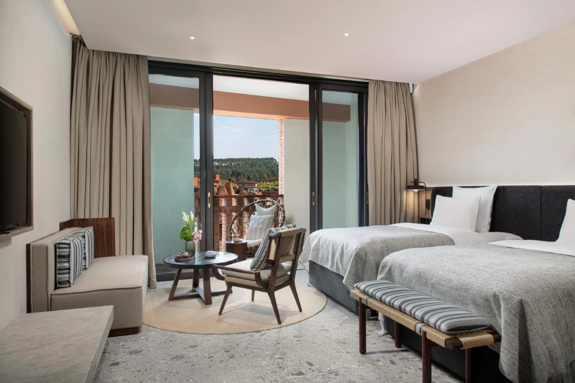 Bed in DongFengYun Hotel Mi'Le - MGallery Collection