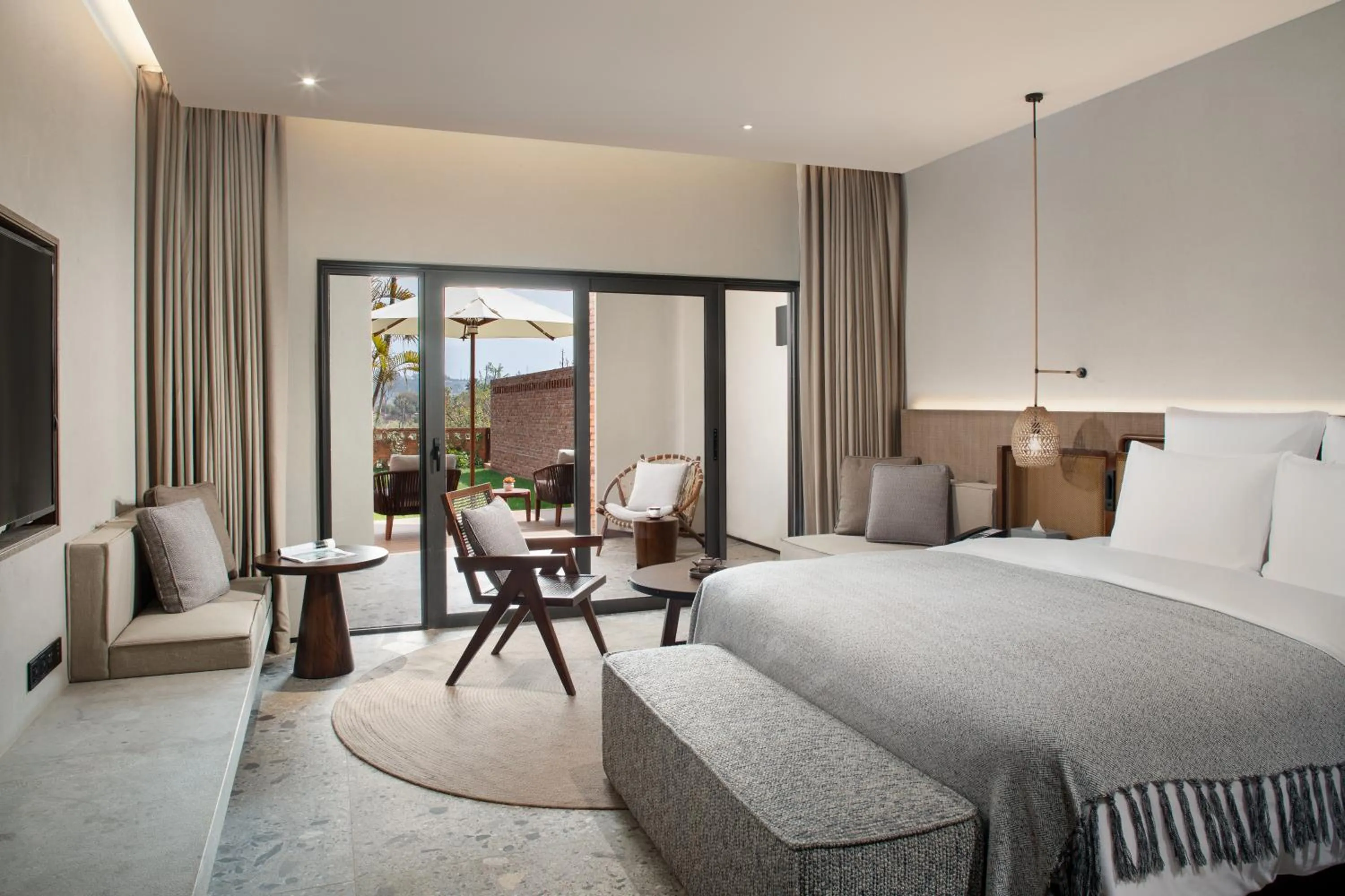 Bed in DongFengYun Hotel Mi'Le - MGallery Collection