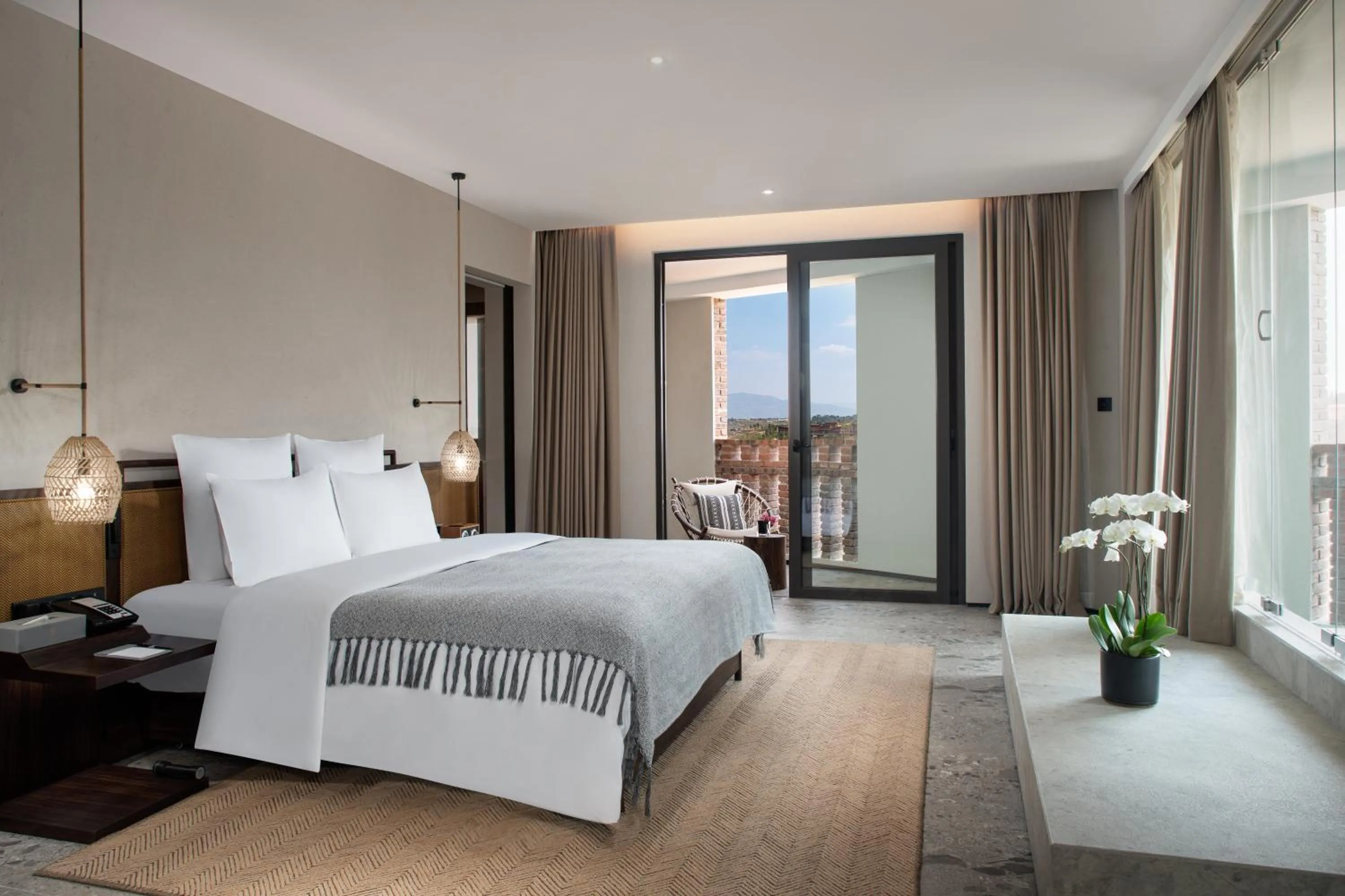 Bed in DongFengYun Hotel Mi'Le - MGallery Collection