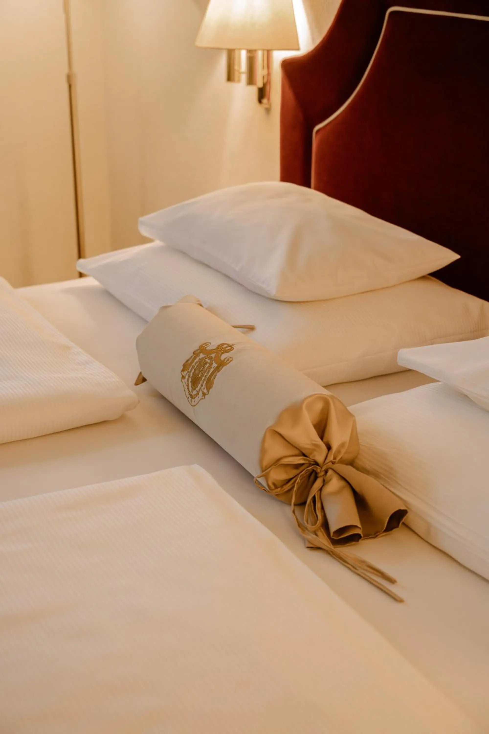 Decorative detail, Bed in Hotel Erzherzog Rainer