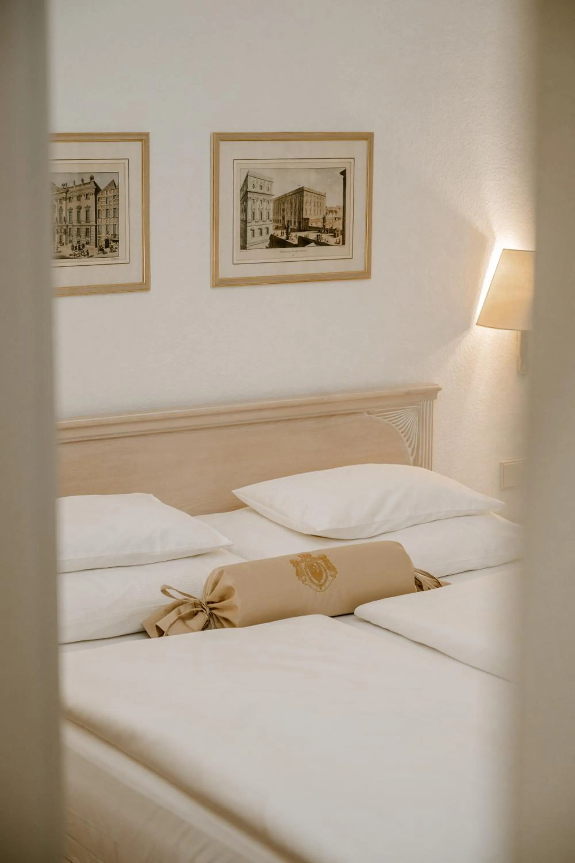 Decorative detail, Bed in Hotel Erzherzog Rainer