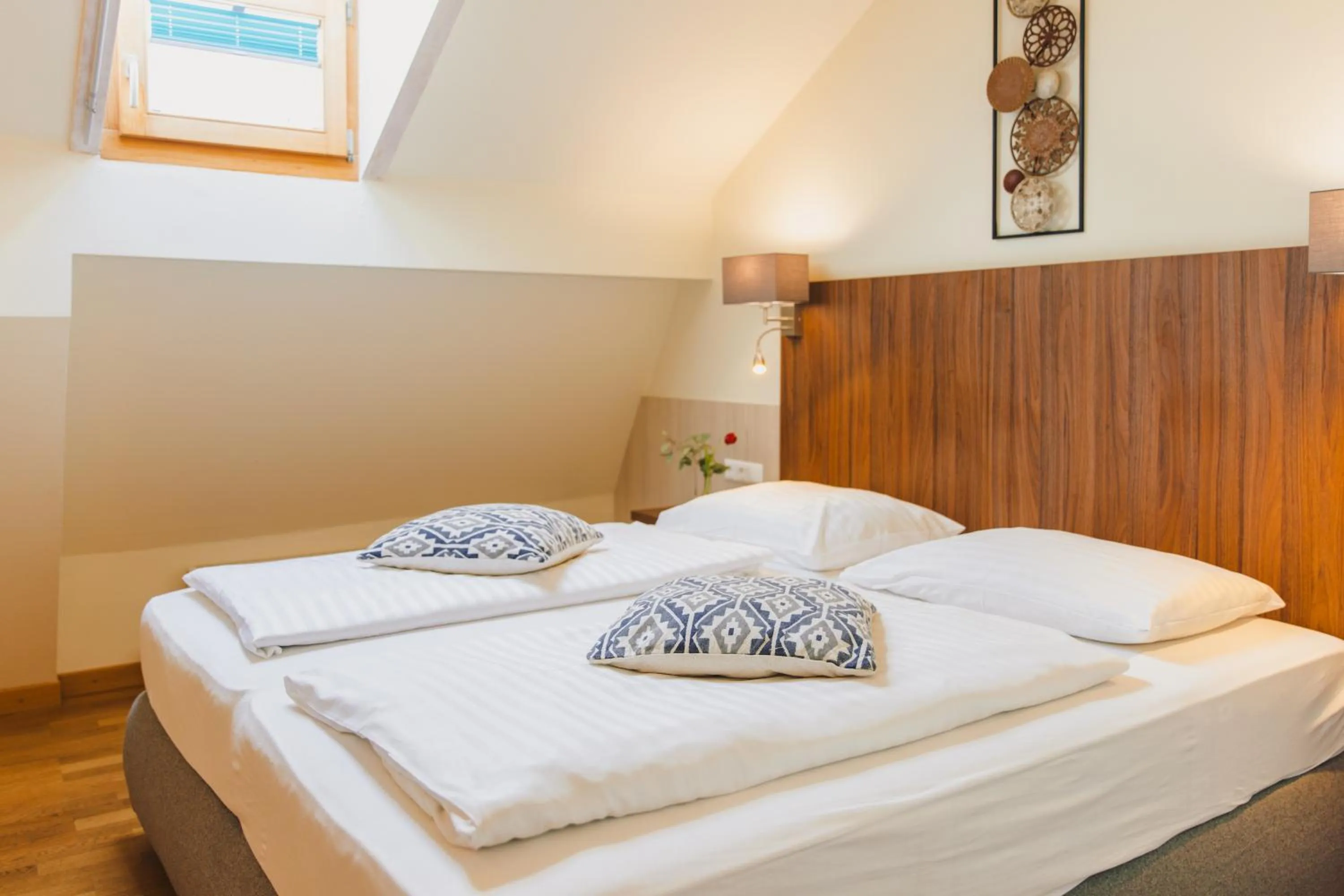 Bed in Hotel Kaiserhof