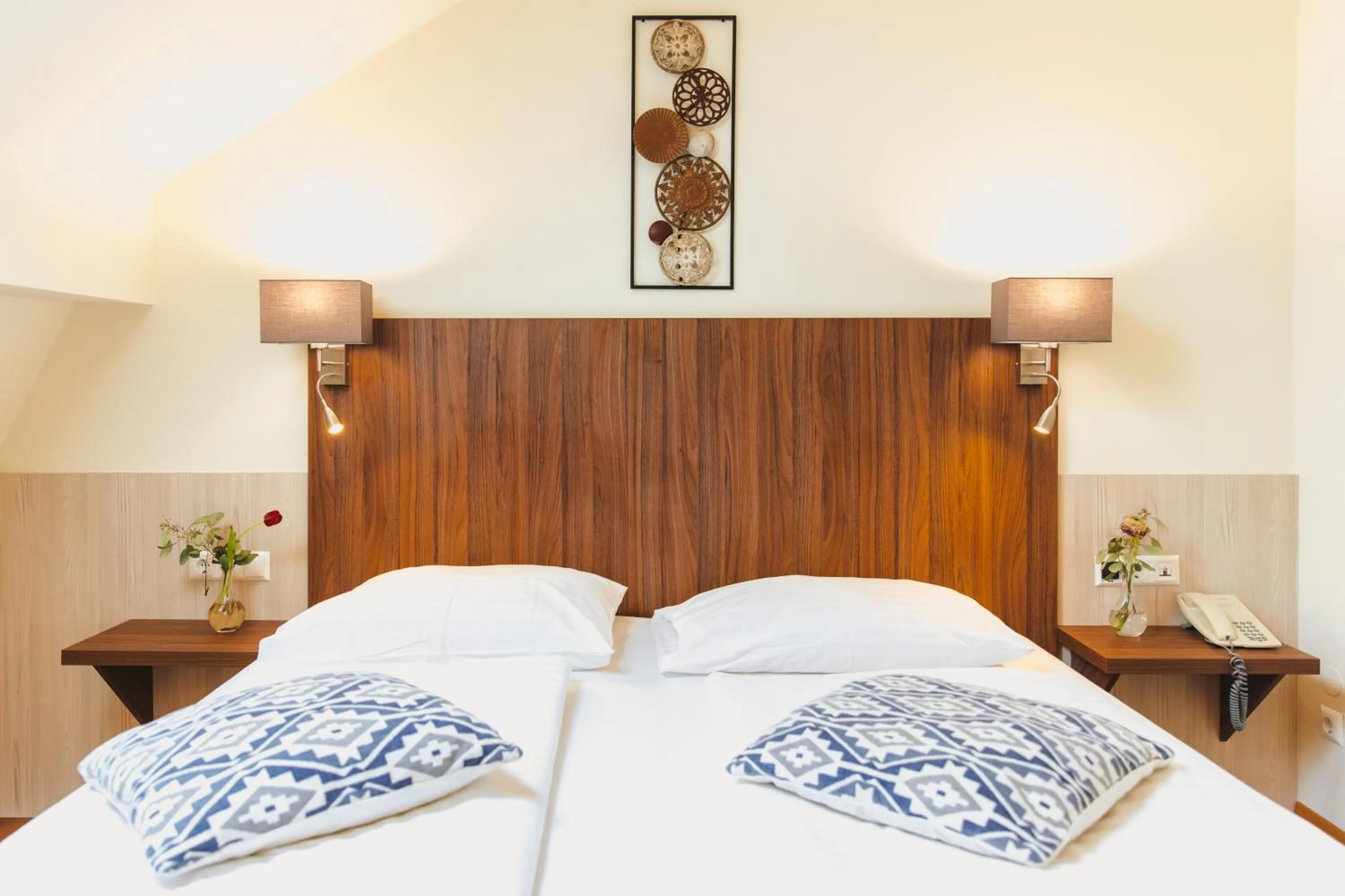 Bed in Hotel Kaiserhof