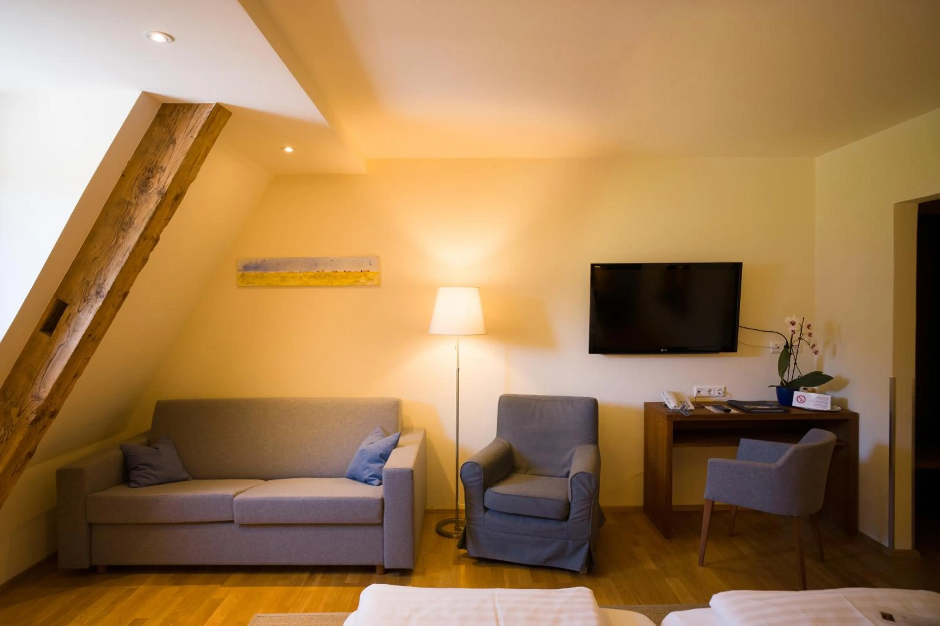 Bed in Hotel Kaiserhof