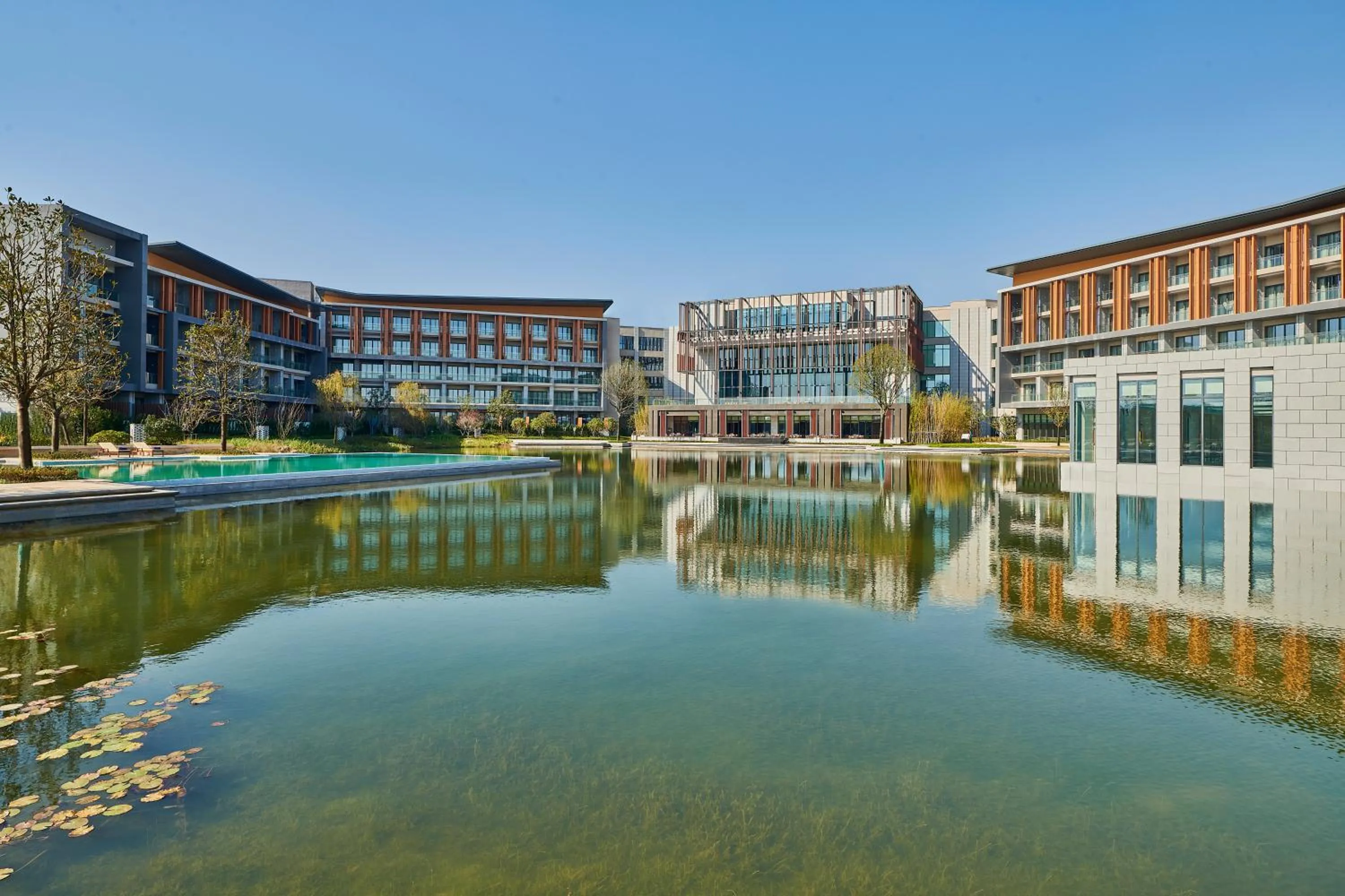 Lake view in Hilton Shanghai Fengxian