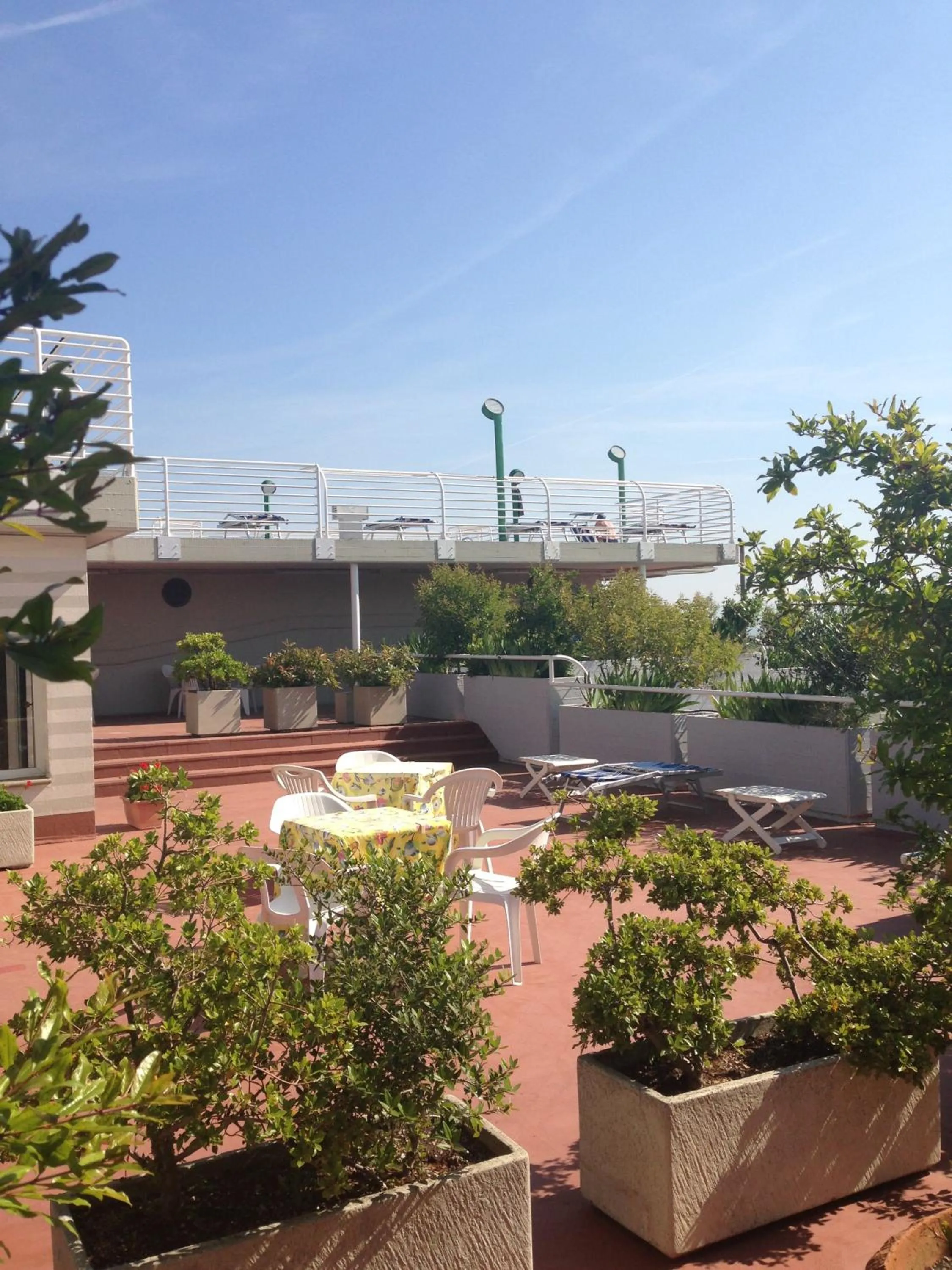 Pool view in Hotel President