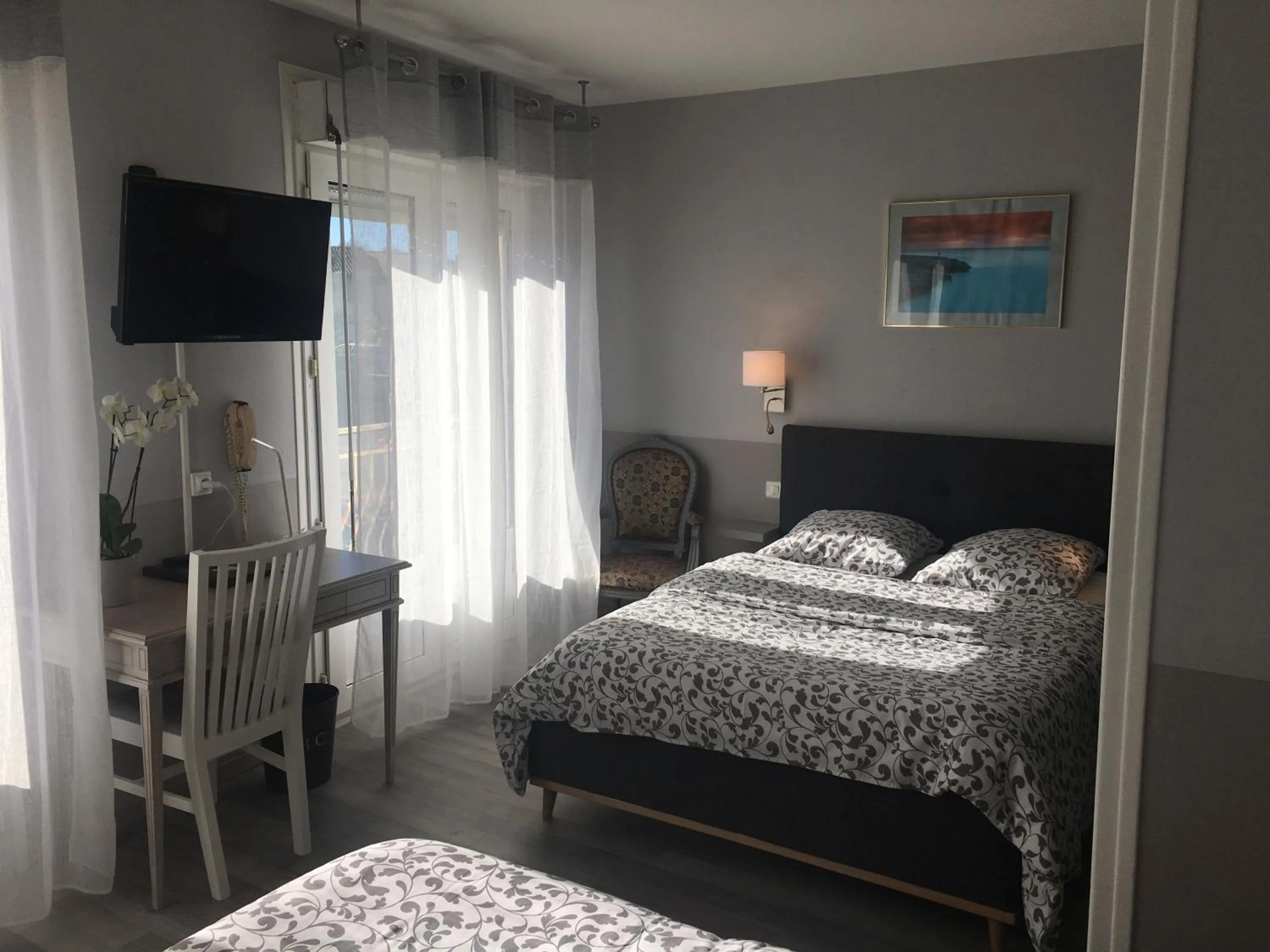 Bed in Hôtel-Restaurant le Commerce