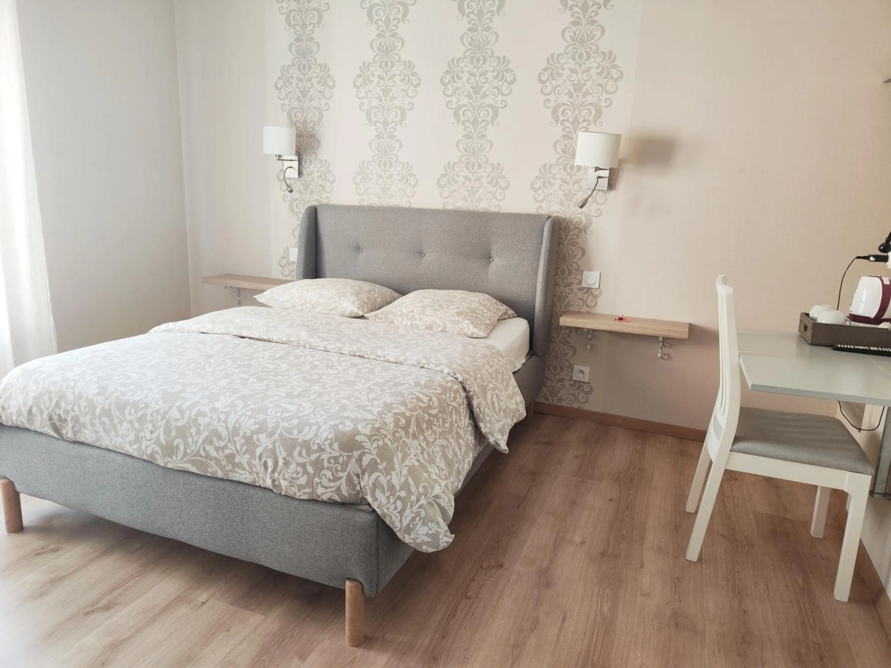 Bed in Hôtel-Restaurant le Commerce