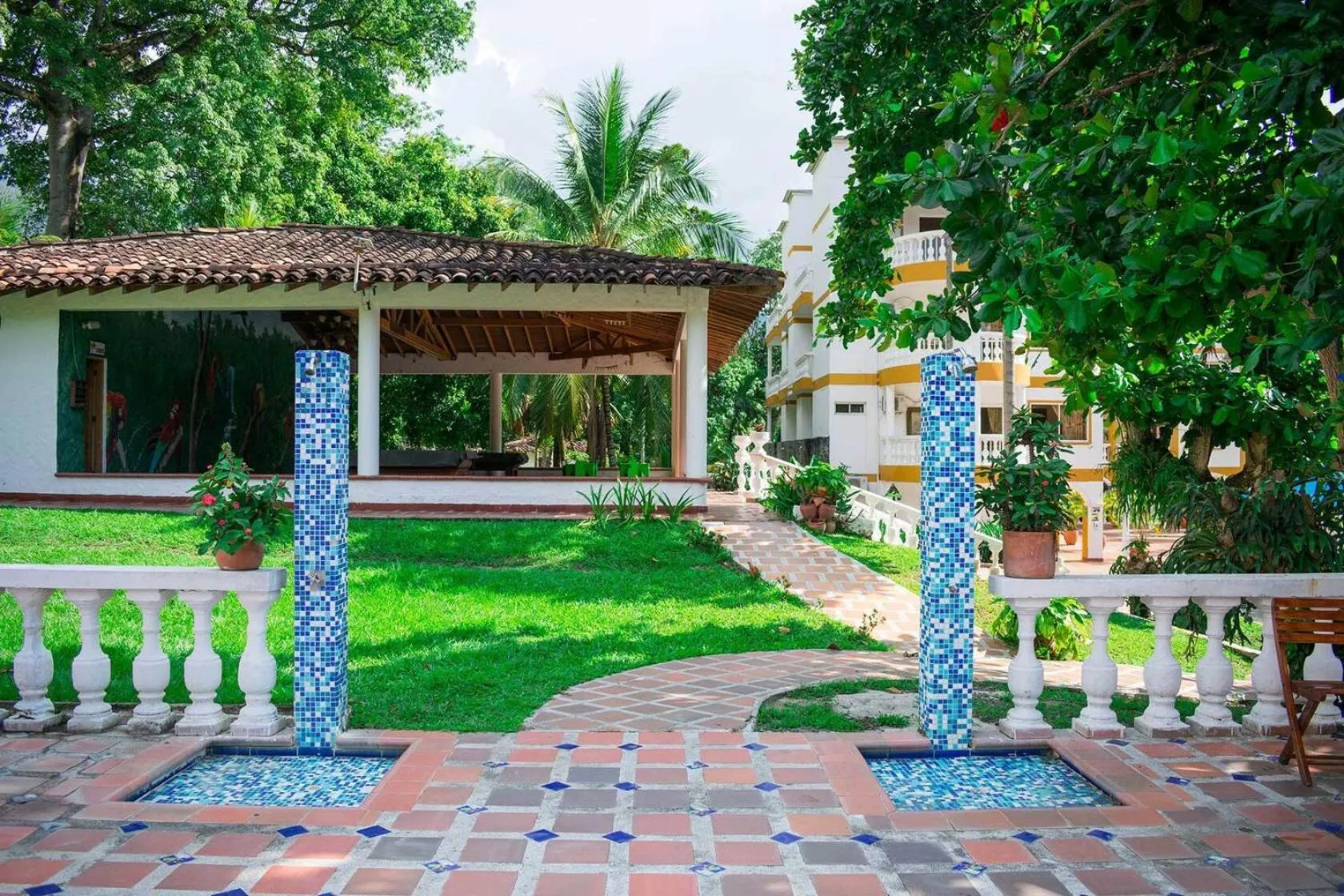 Garden in Hotel Posada San Sebastian