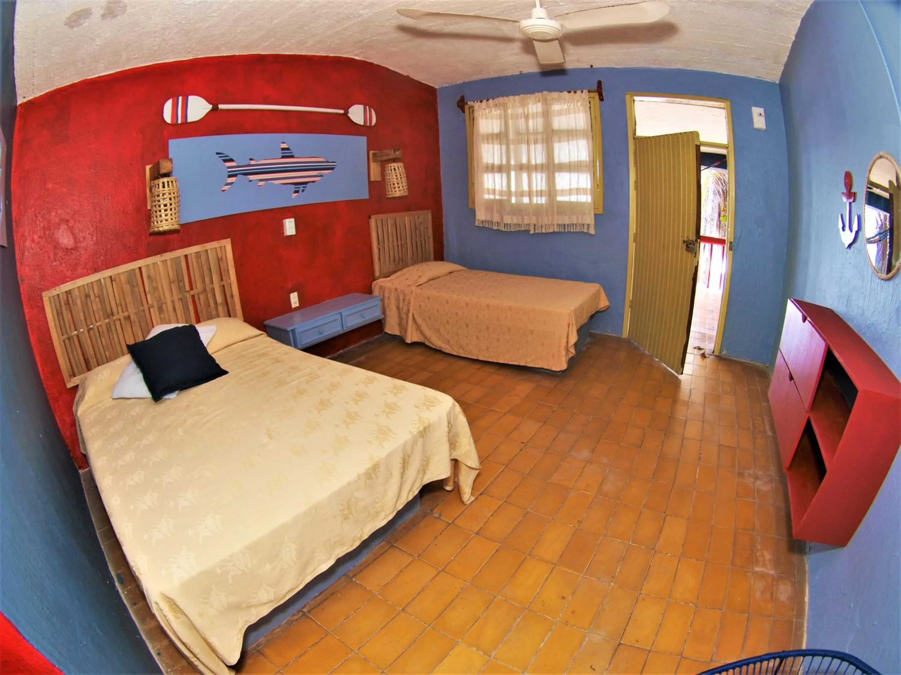 Property building, Bed in Hotel El Paraíso