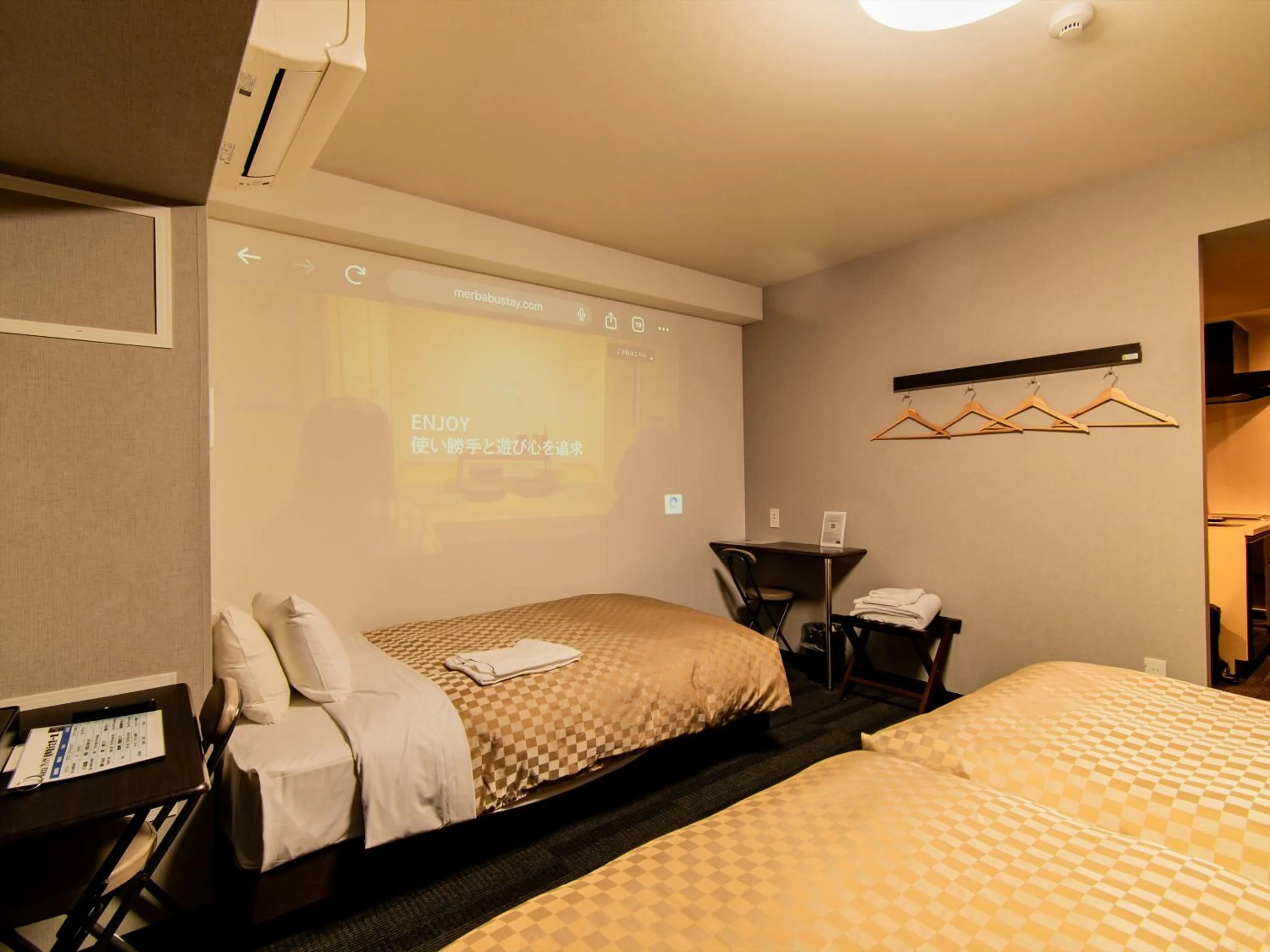 Bed in MERBABU STAY OSAKA