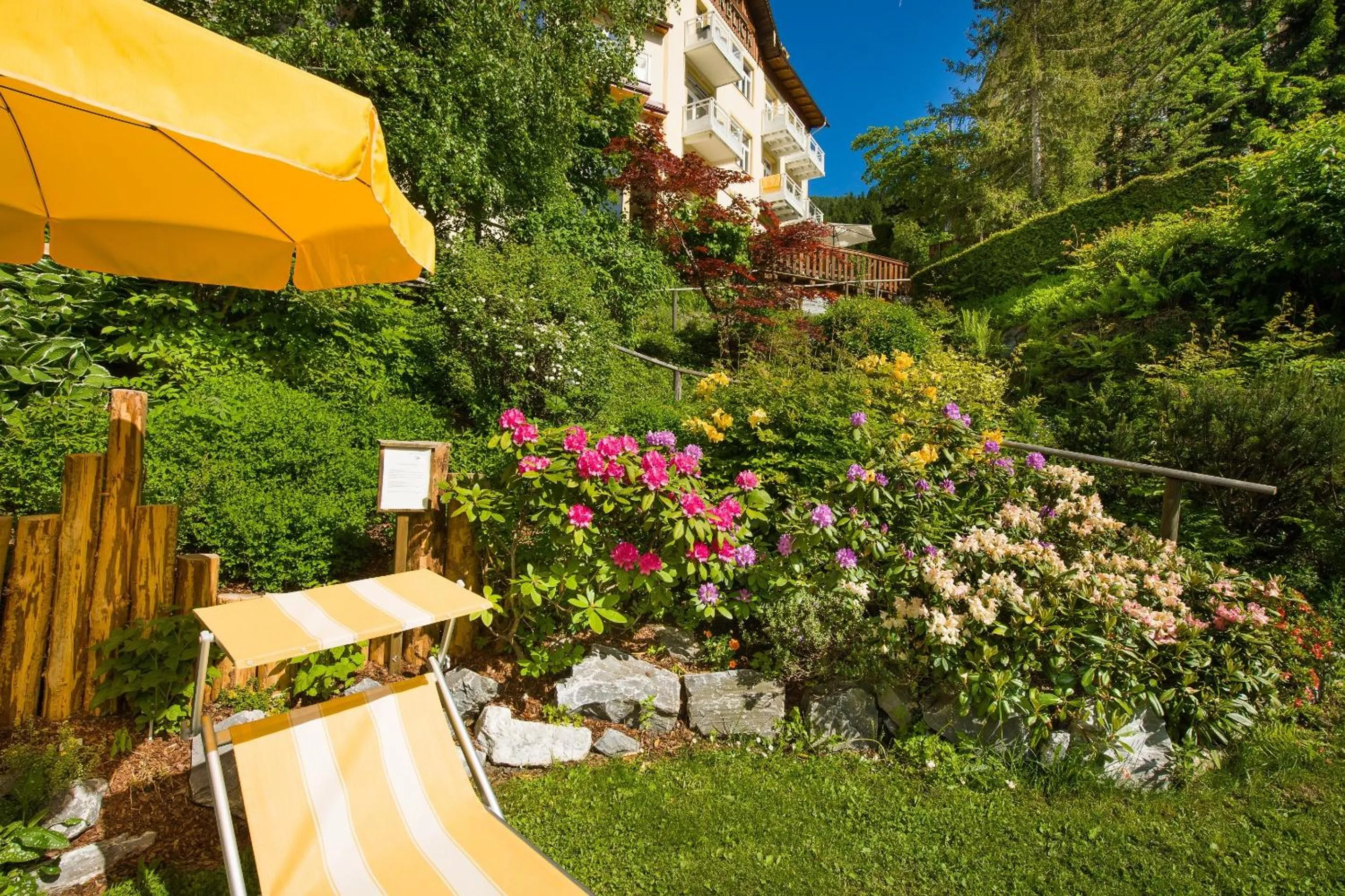Garden in Hotel Alpenblick