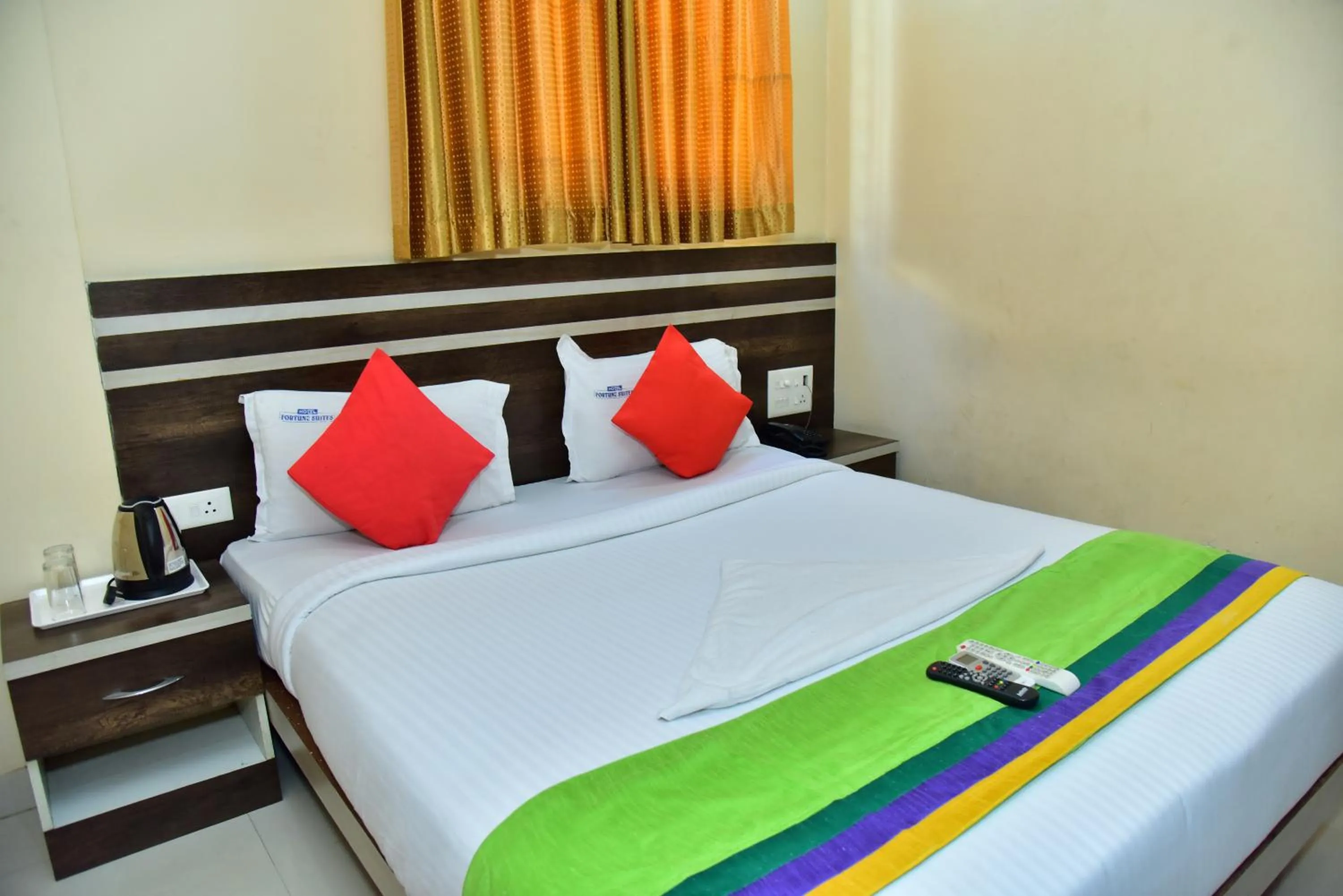 Bed in hotel fortune suites