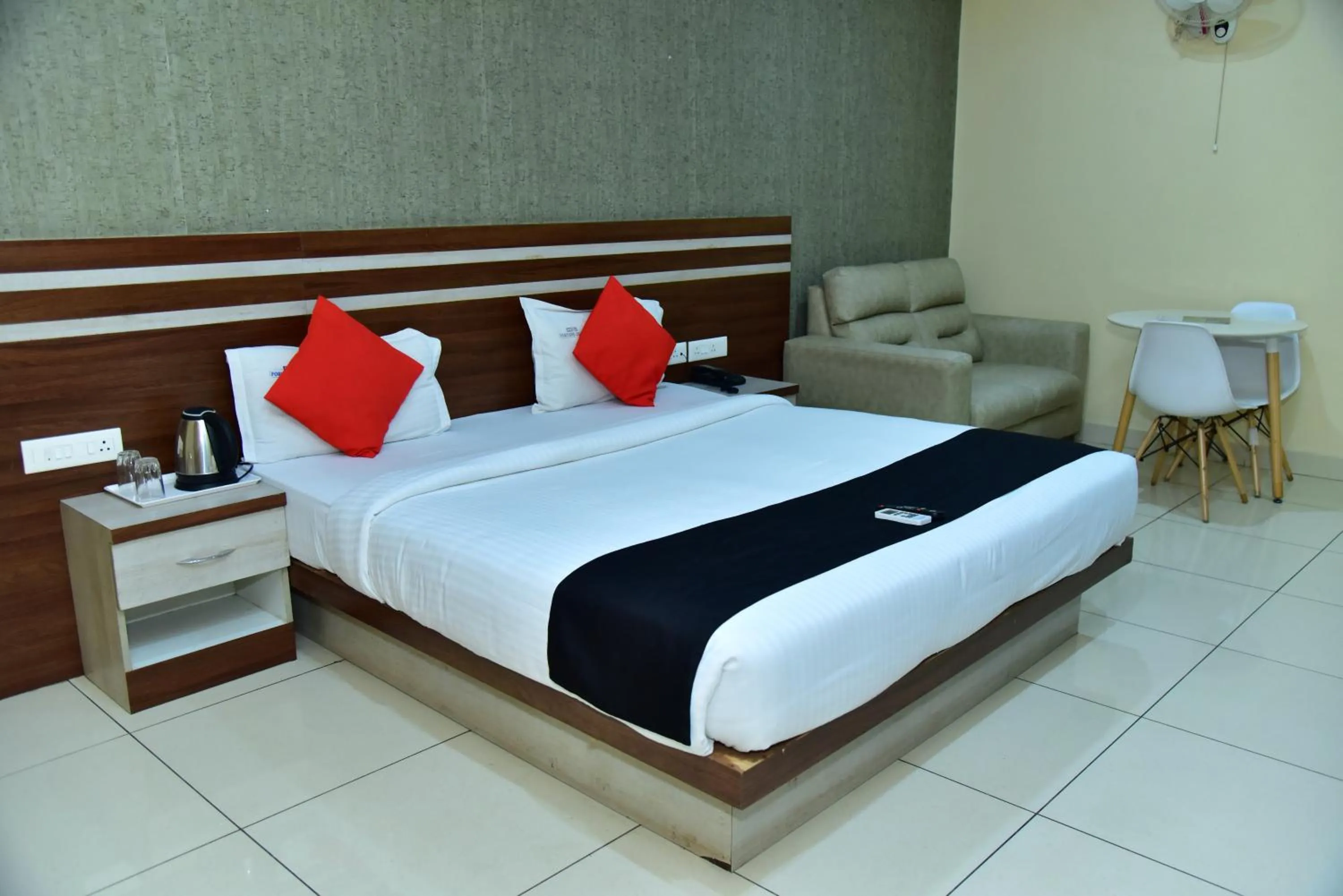 Bed in hotel fortune suites