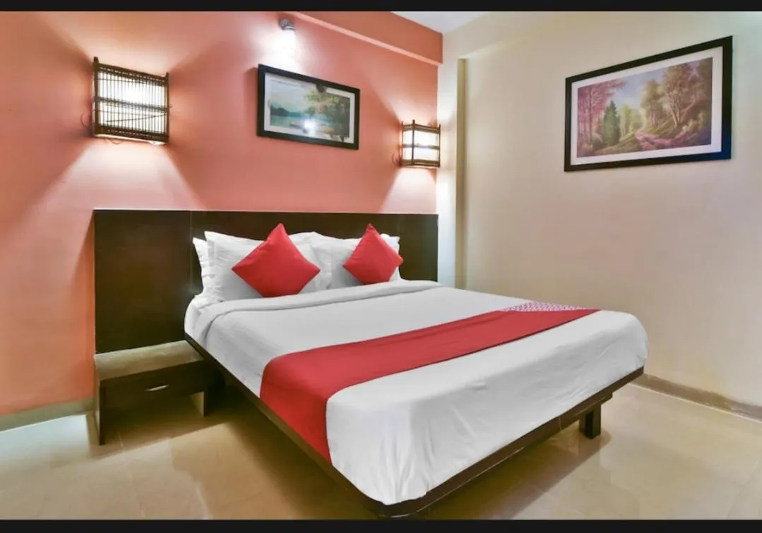 Bed in Hotel Rajeshwar