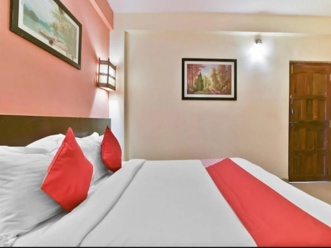 Bed in Hotel Rajeshwar