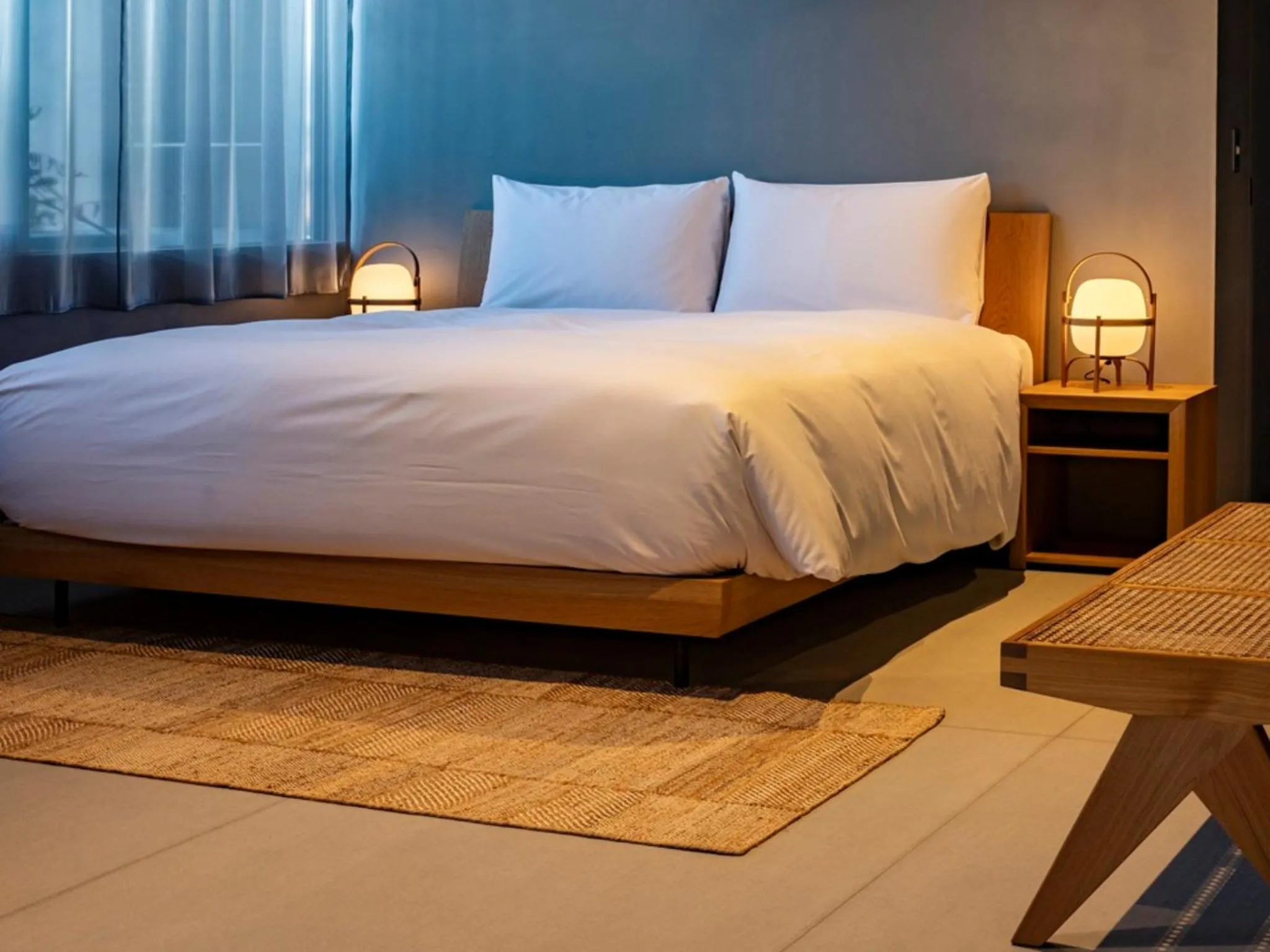 Bed in SHIROIYA HOTEL